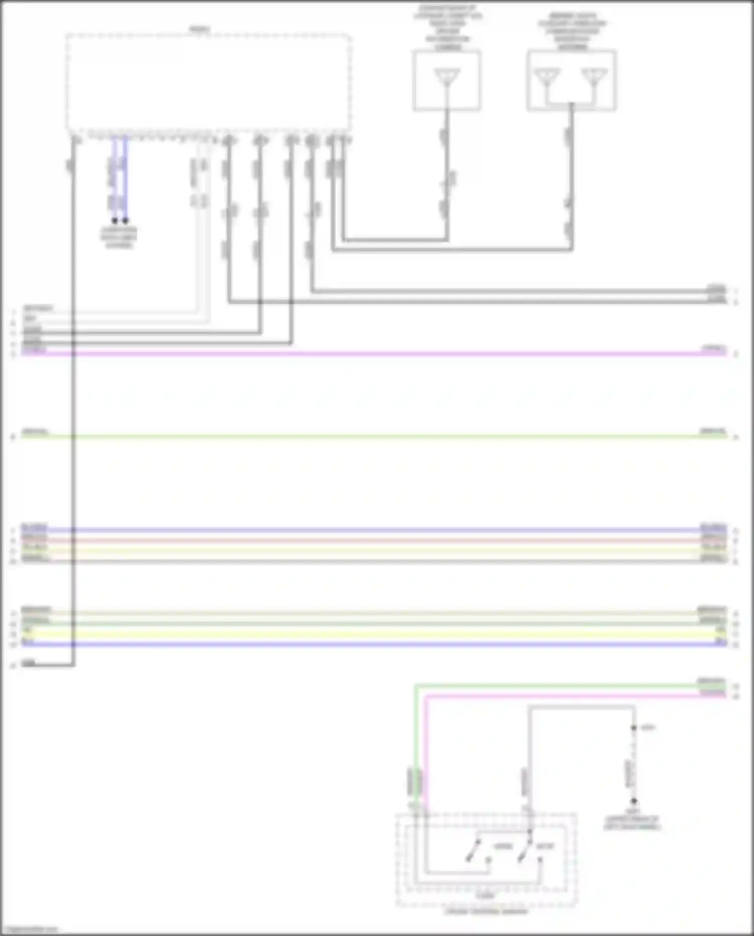Wiring diagram cruise control switch for Cadillac CT4-V I (2019-2024)