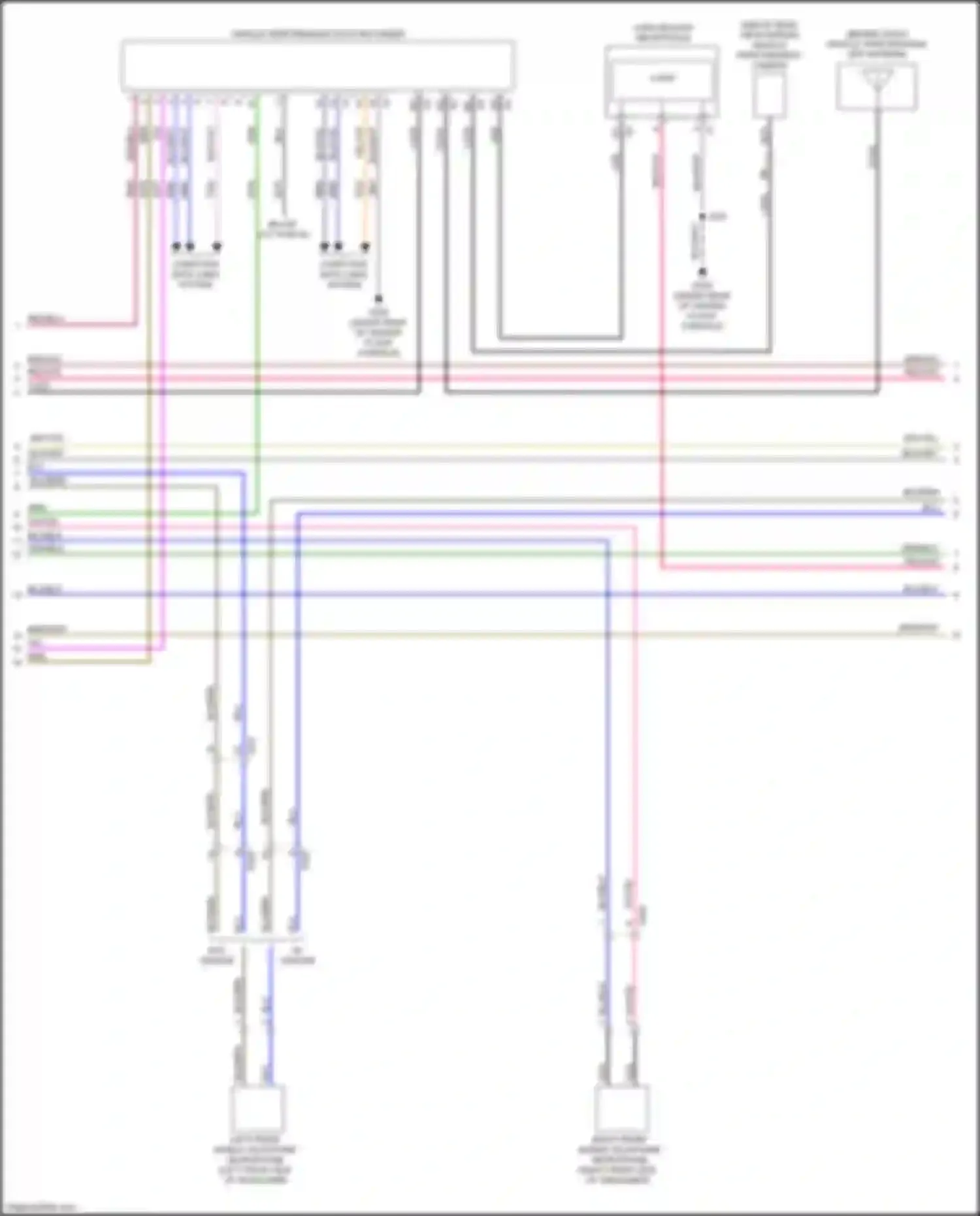 Wiring diagram vehicle performance data recorder for Cadillac CT4-V I (2019-2024)