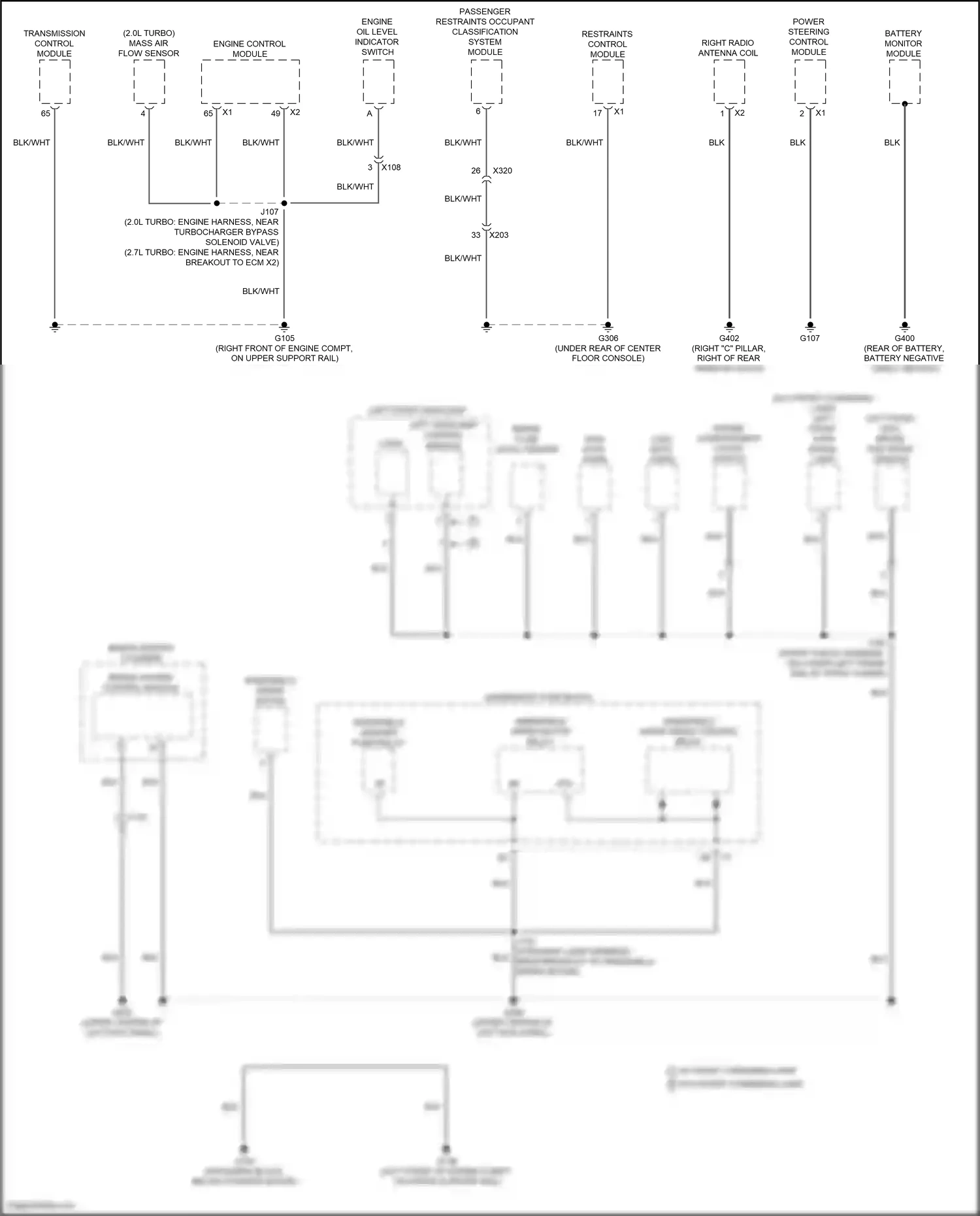 Cadillac CT4-V I (2019-2024) brake system control module wiring diagram  (3 of 7)