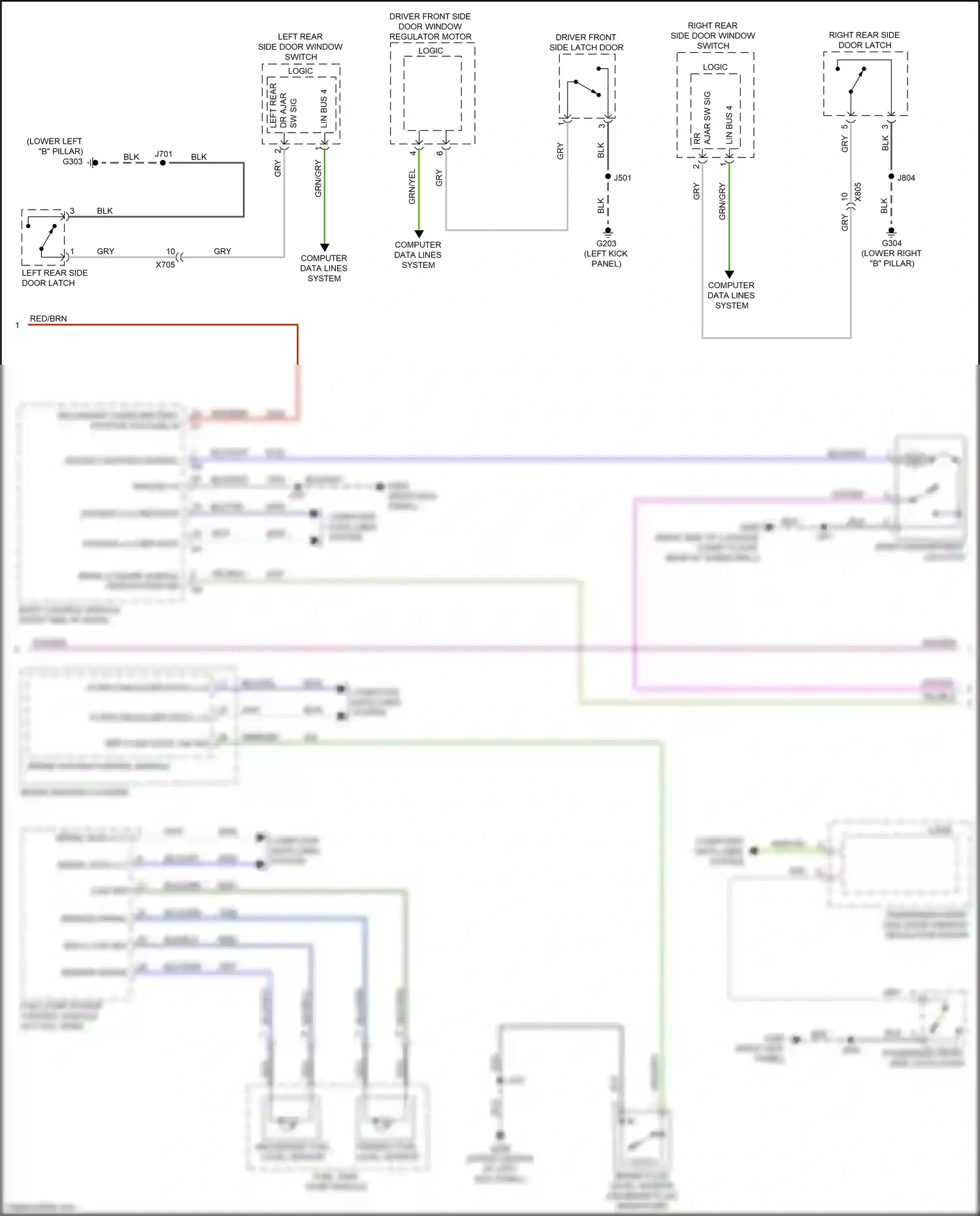 Cadillac CT4-V I (2019-2024) brake system control module wiring diagram  (4 of 7)