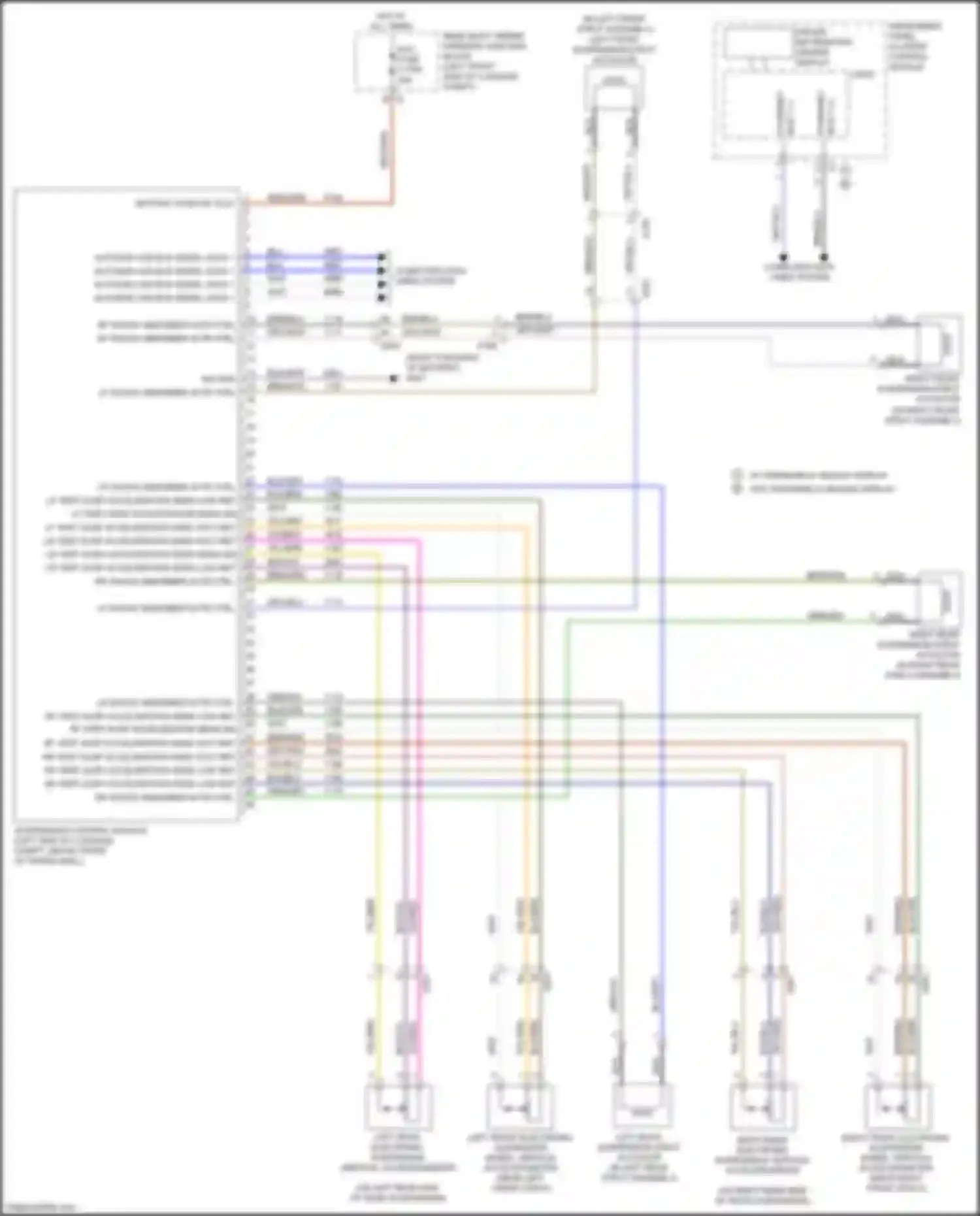 Wiring diagram lf vert susp acceleration sens sig for Cadillac CT4-V I (2019-2024)