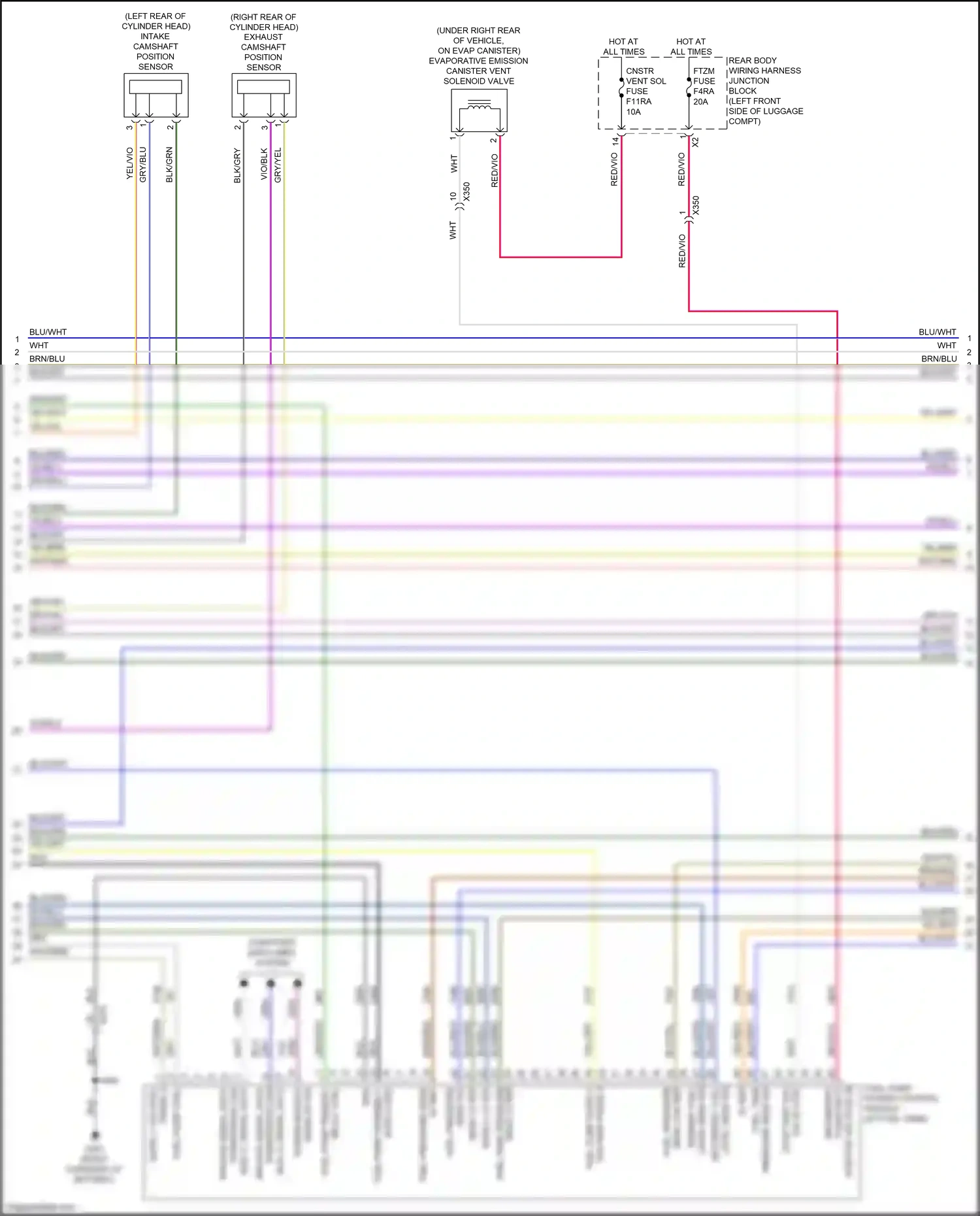 Cadillac CT4-V I (2019-2024) computer data lines system wiring diagram  (117 of 118)