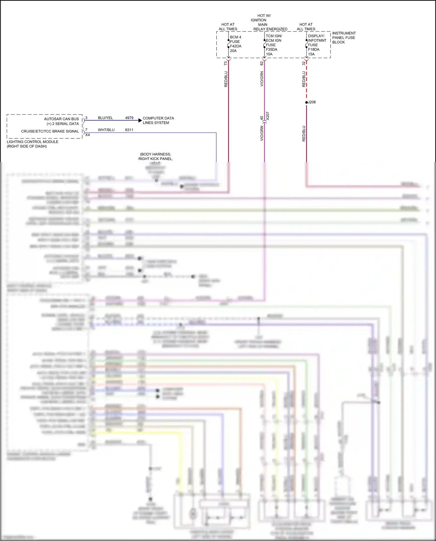 Cadillac CT4-V I (2019-2024) computer data lines system wiring diagram  (33 of 118)