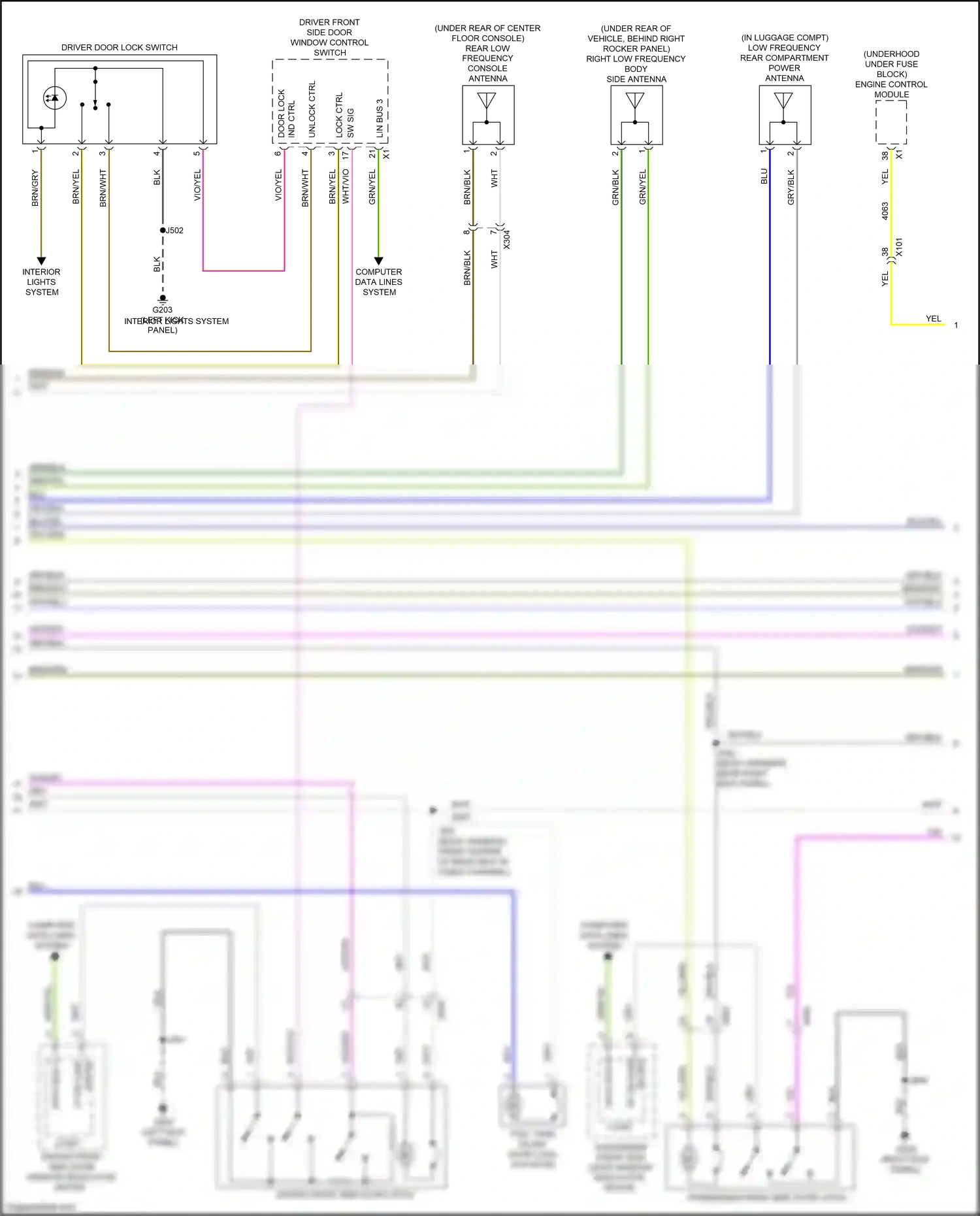 Cadillac CT4-V I (2019-2024) computer data lines system wiring diagram  (62 of 118)