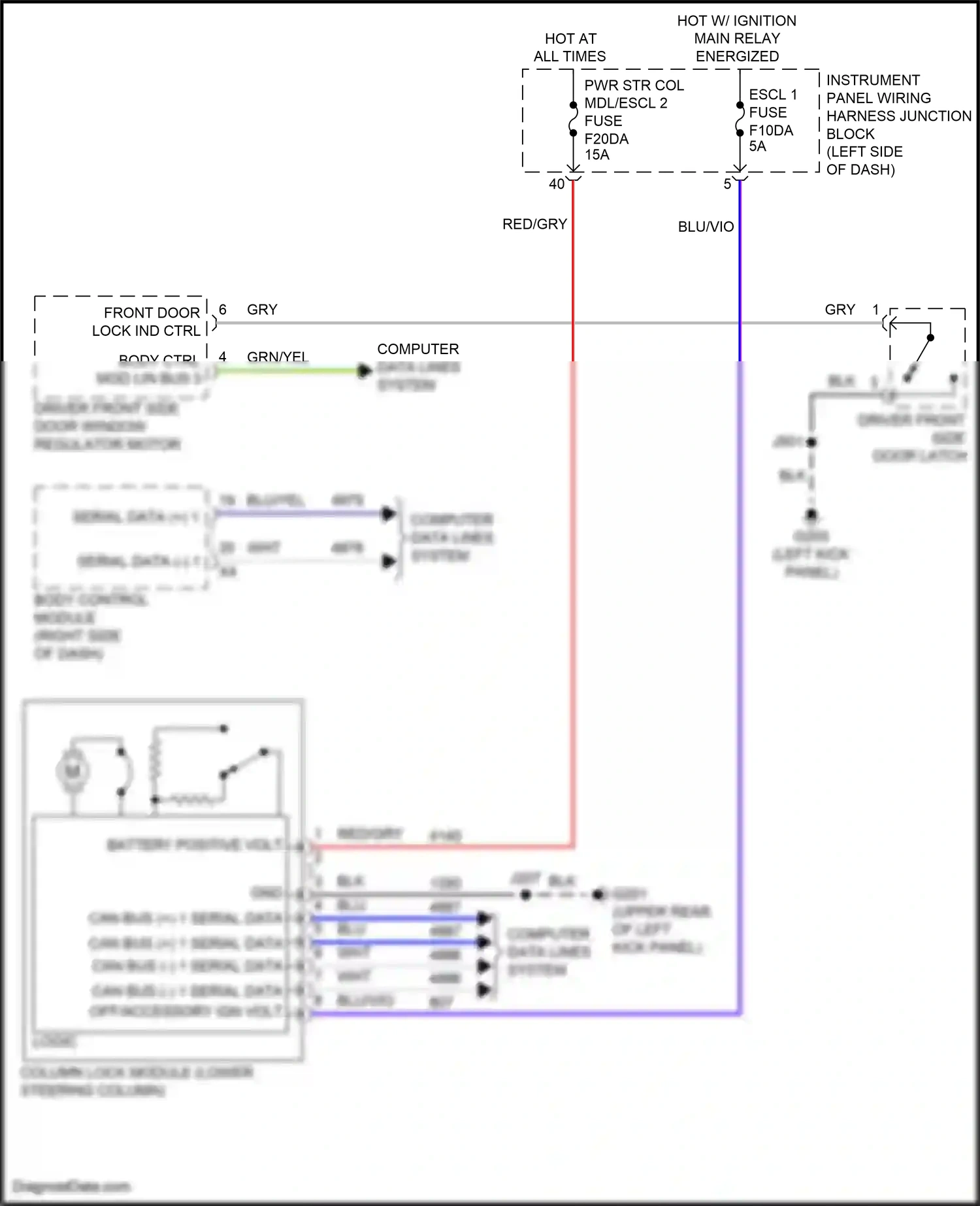 Cadillac CT4-V I (2019-2024) computer data lines system wiring diagram  (69 of 118)