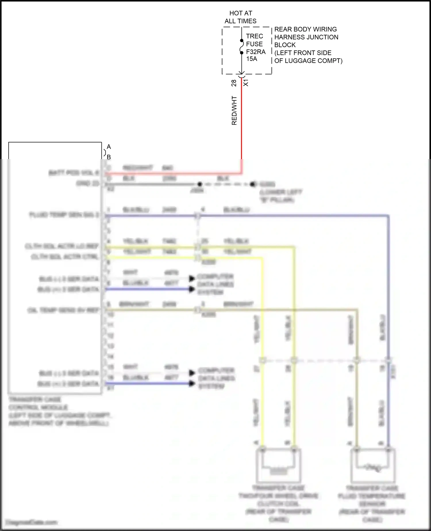 Cadillac CT4-V I (2019-2024) computer data lines system wiring diagram  (107 of 118)
