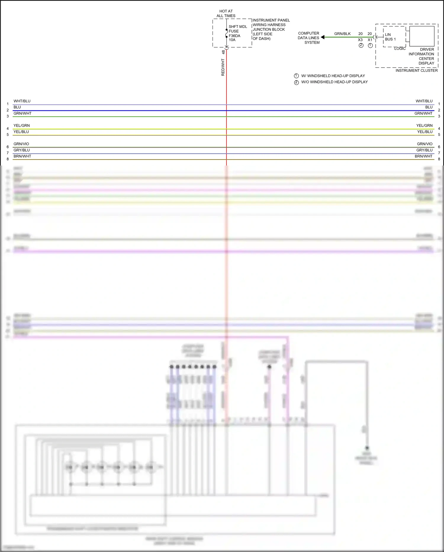 Cadillac CT4-V I (2019-2024) computer data lines system wiring diagram  (94 of 118)