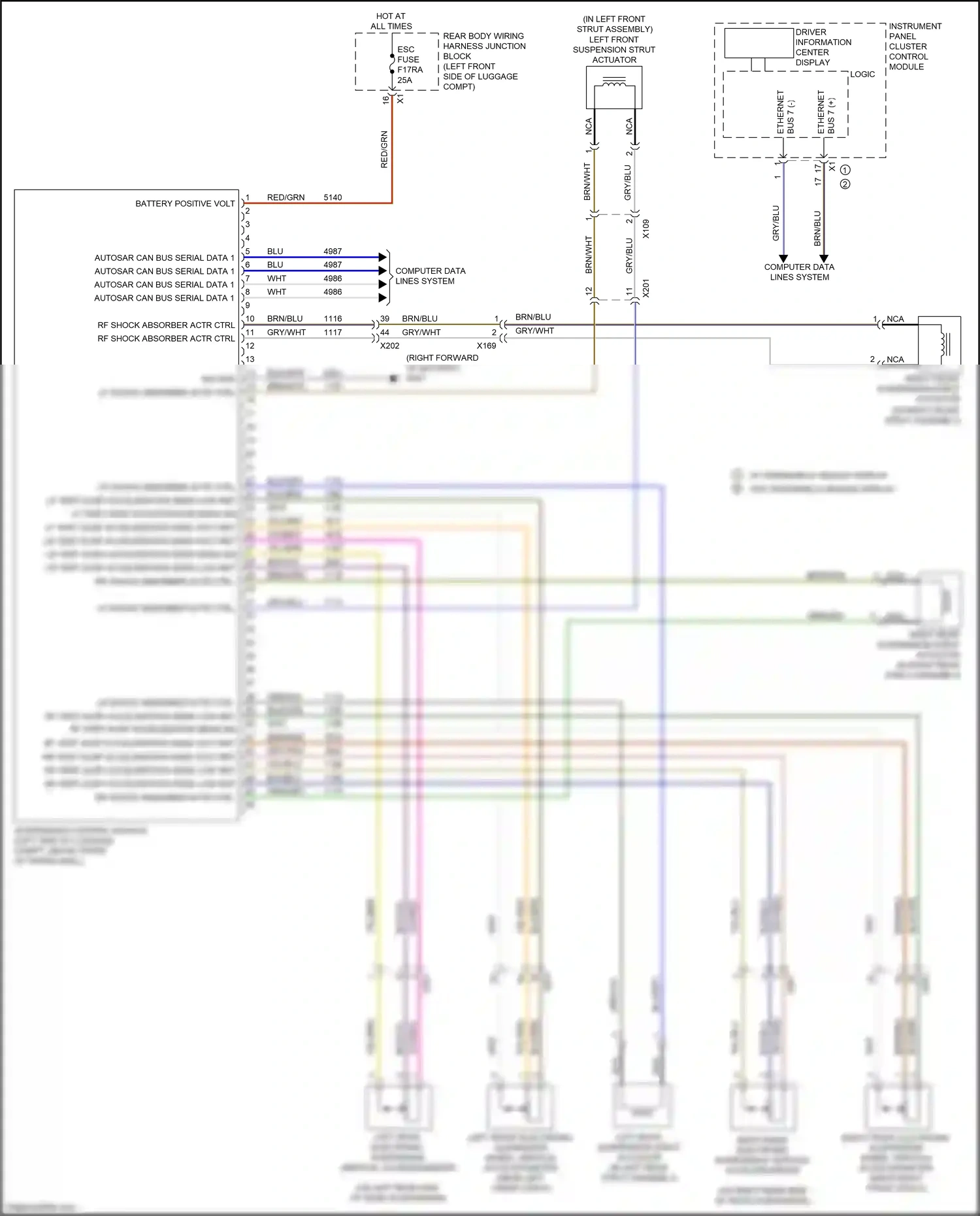 Cadillac CT4-V I (2019-2024) computer data lines system wiring diagram  (4 of 118)