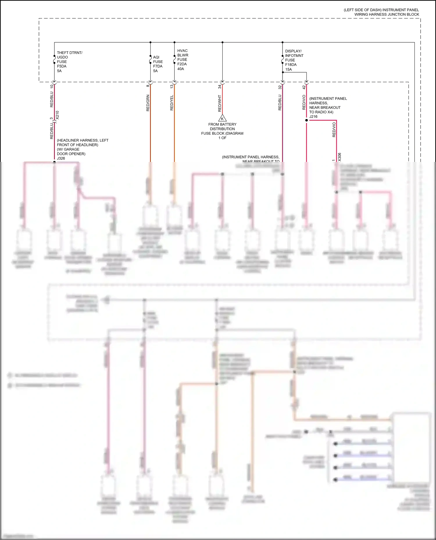 Cadillac CT4-V I (2019-2024) content theft deterrent sensor wiring diagram  (4 of 5)