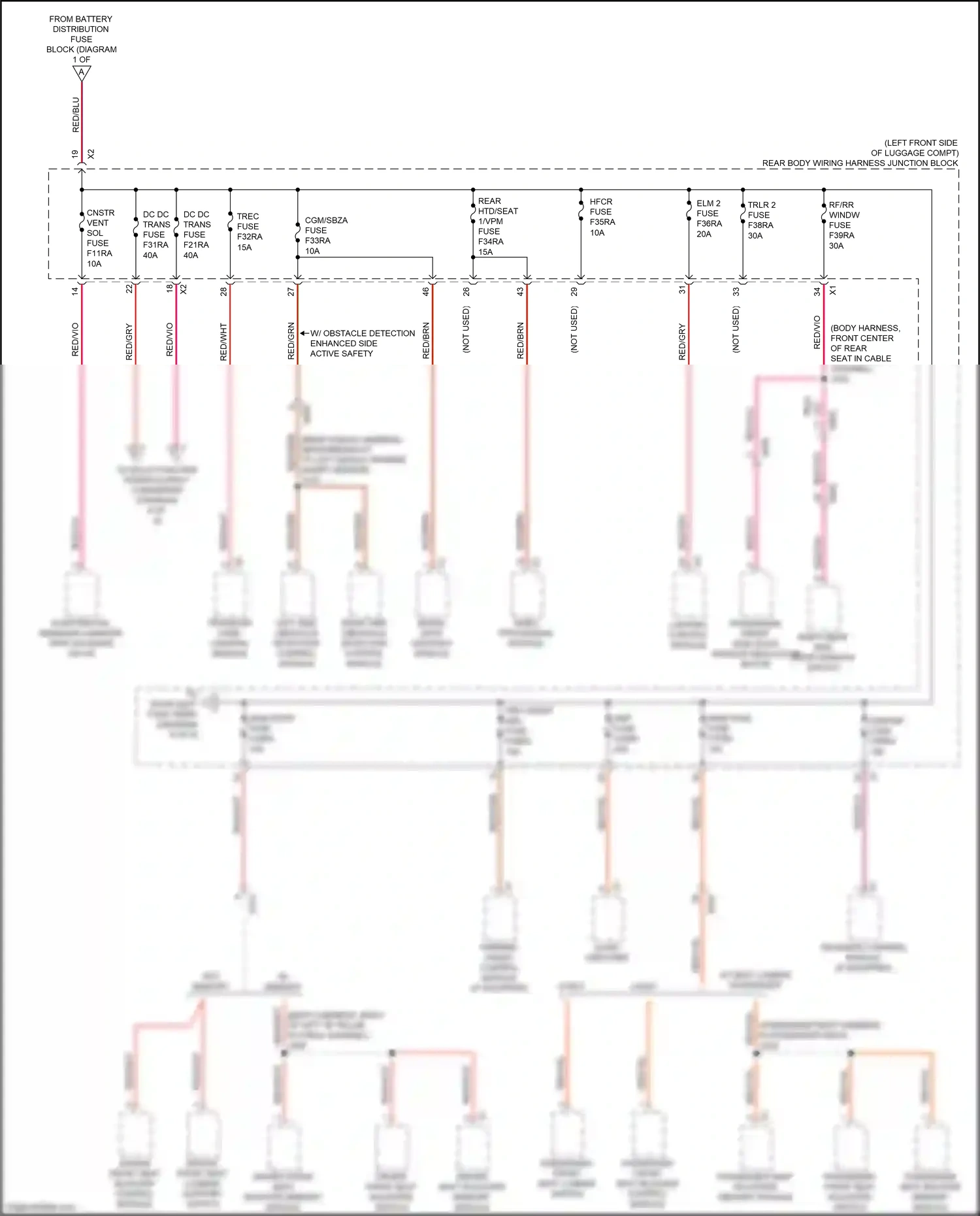 Cadillac CT4-V I (2019-2024) driver front seat bladder control module wiring diagram  (2 of 2)