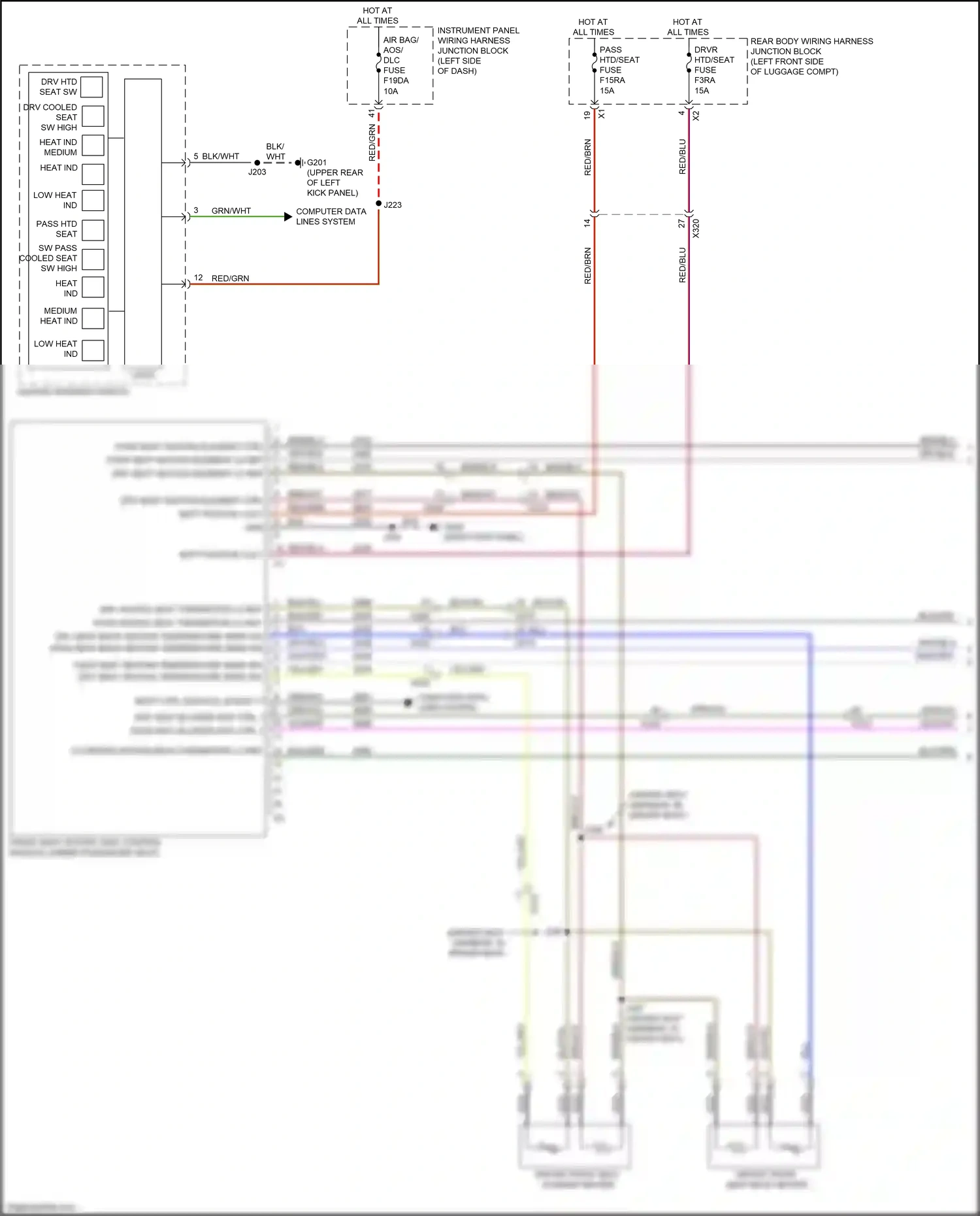 Cadillac CT4-V I (2019-2024) drv seat heating element ctrl wiring diagram  (1 of 1)