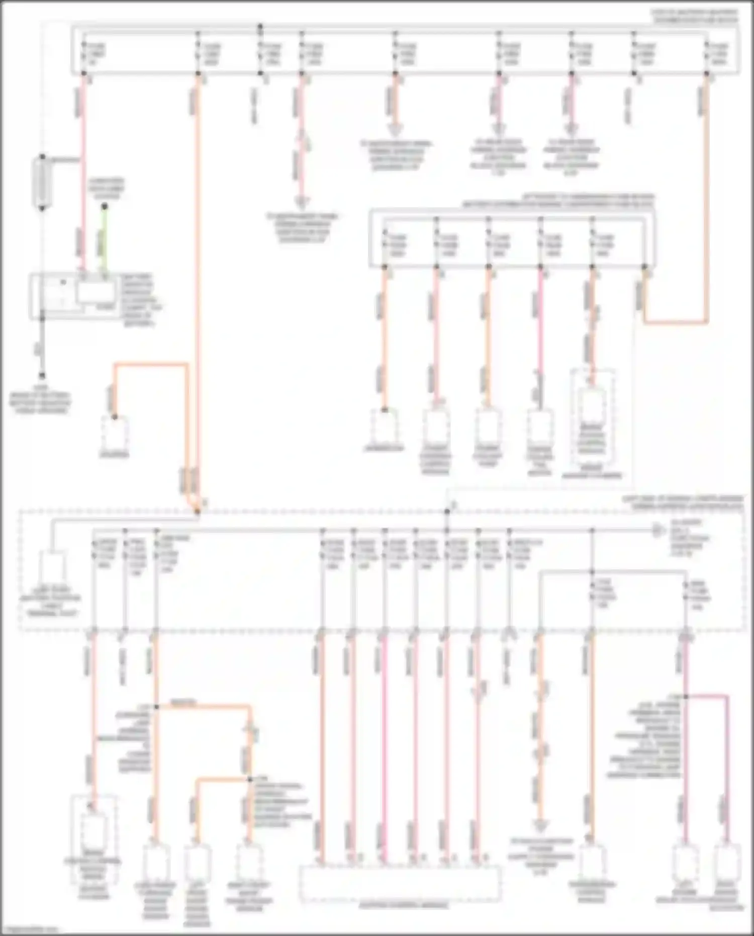 Wiring diagram engine cooling fan motor for Cadillac CT4-V I (2019-2024) (4 of 4)