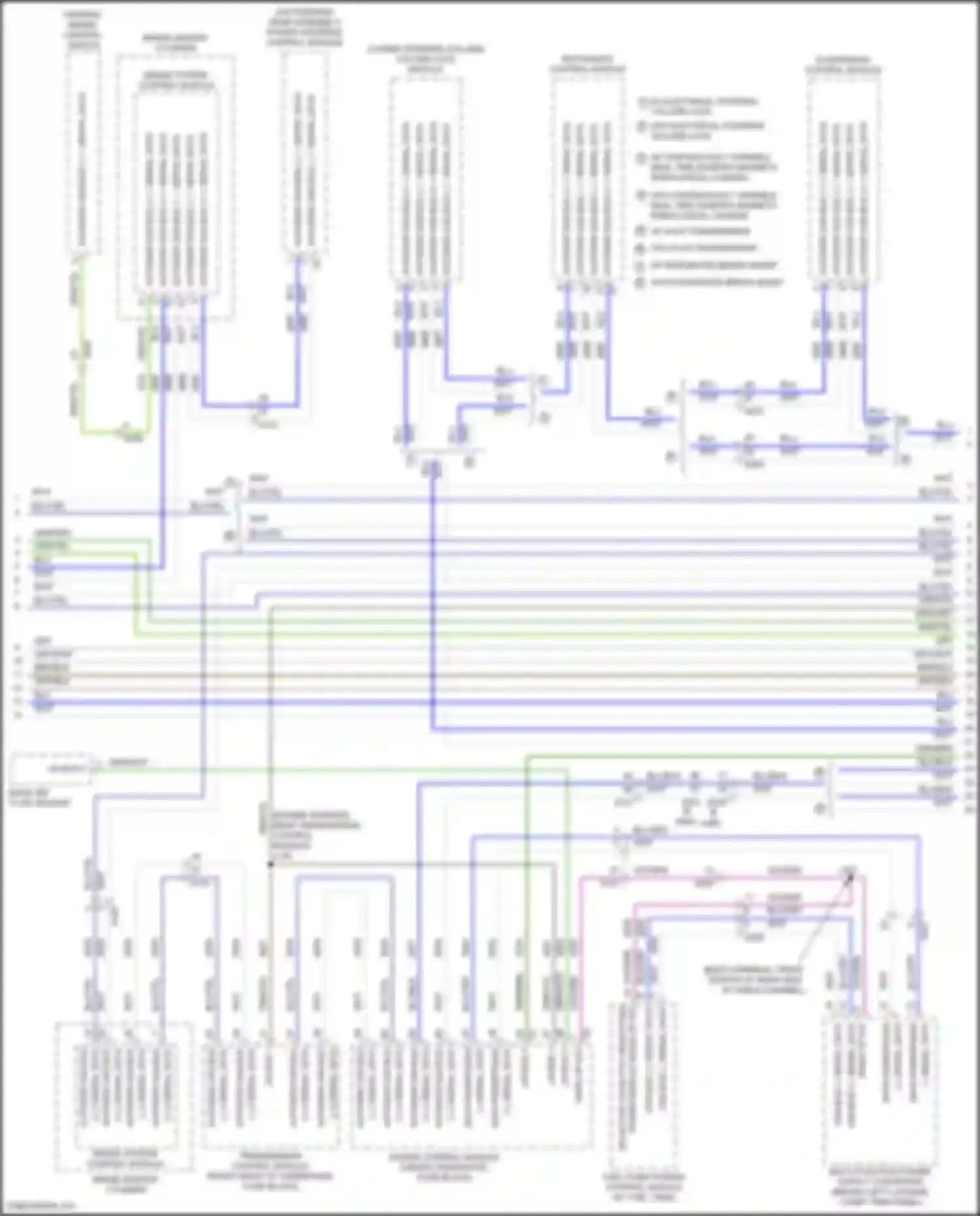 Wiring diagram fuel pump power control module for Cadillac CT4-V I (2019-2024) (1 of 7)
