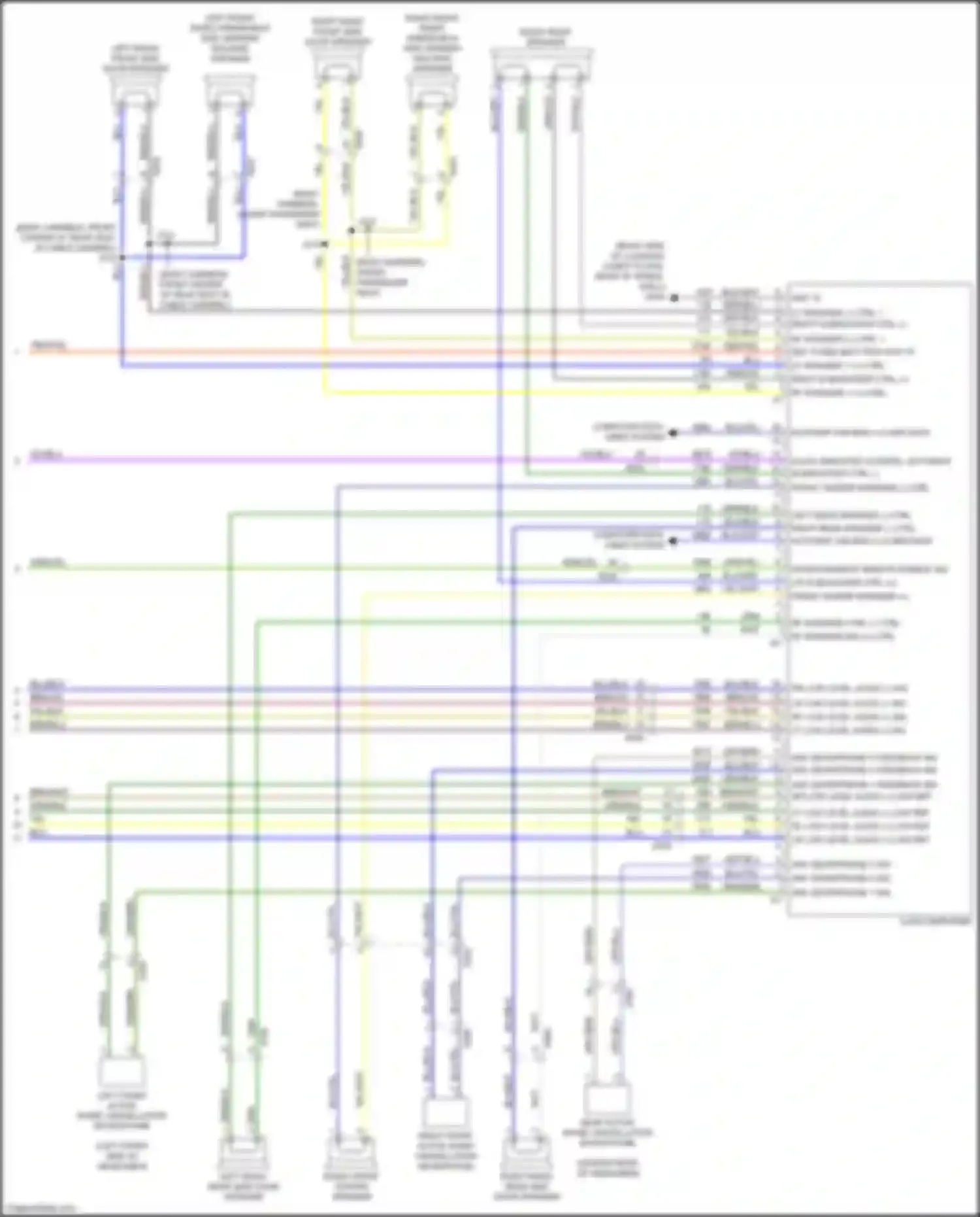 Wiring diagram lf low level audio sig for Cadillac CT4-V I (2019-2024)