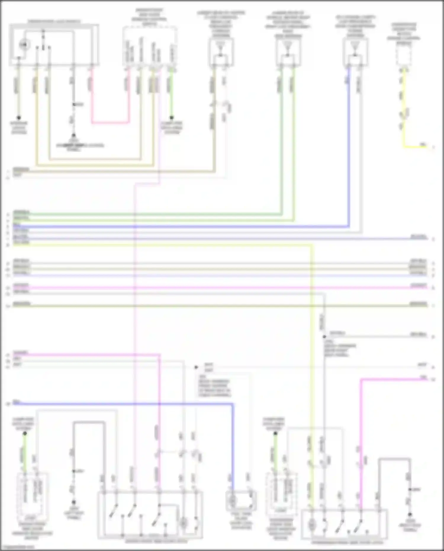 Wiring diagram lock ctrl for Cadillac CT4-V I (2019-2024)