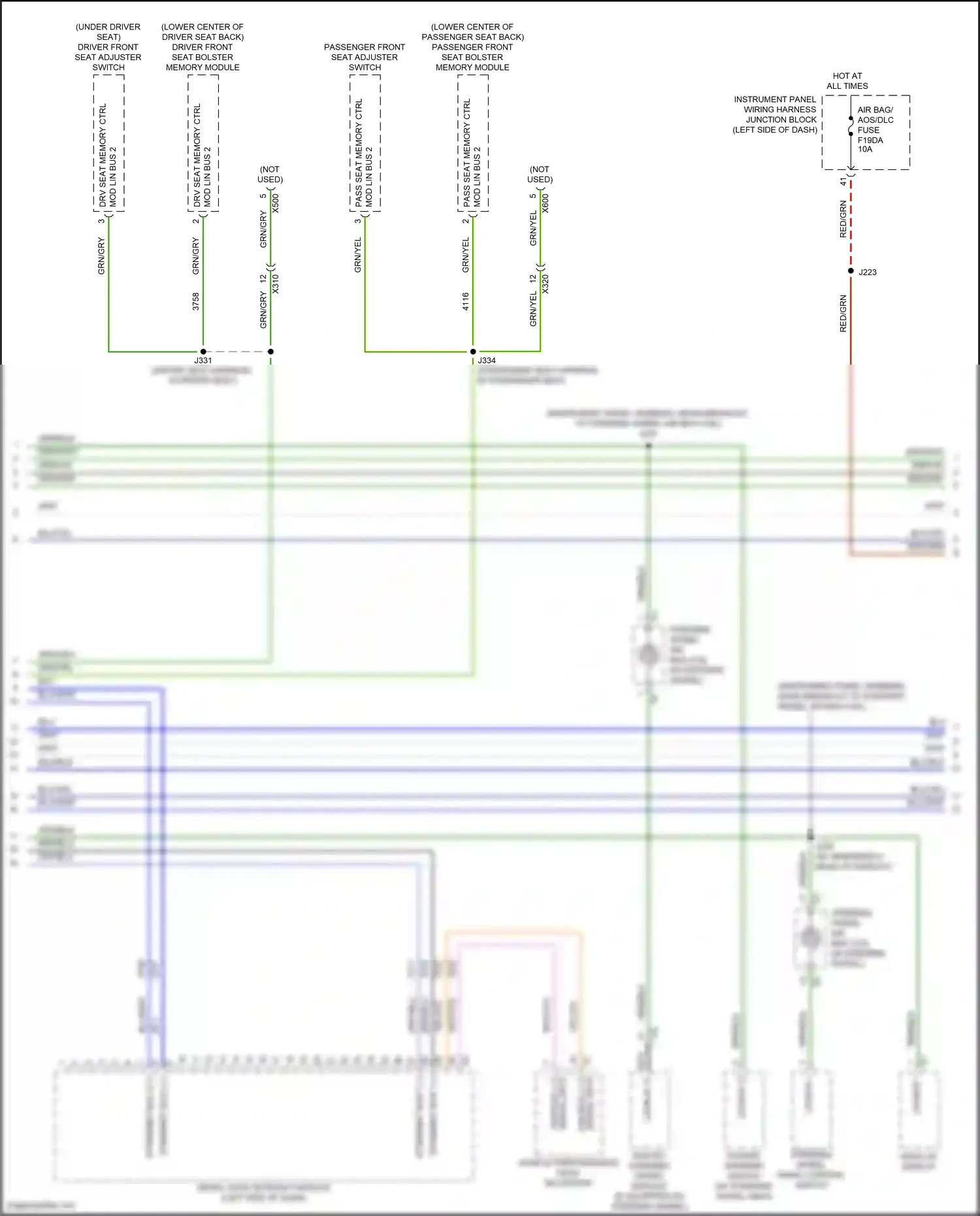 Cadillac CT4-V I (2019-2024) hazard warning switch wiring diagram  (1 of 6)