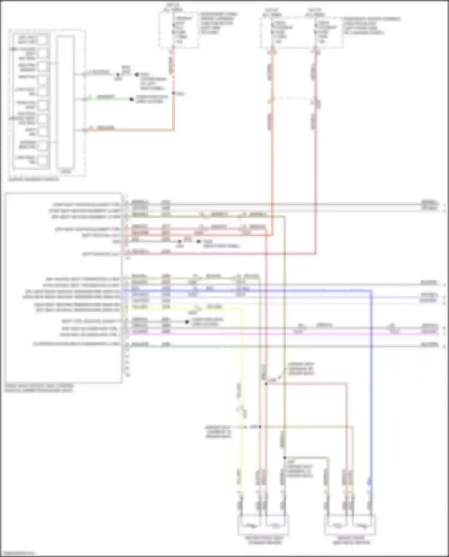 Wiring diagram pass seat heating element ctrl for Cadillac CT4-V I (2019-2024)