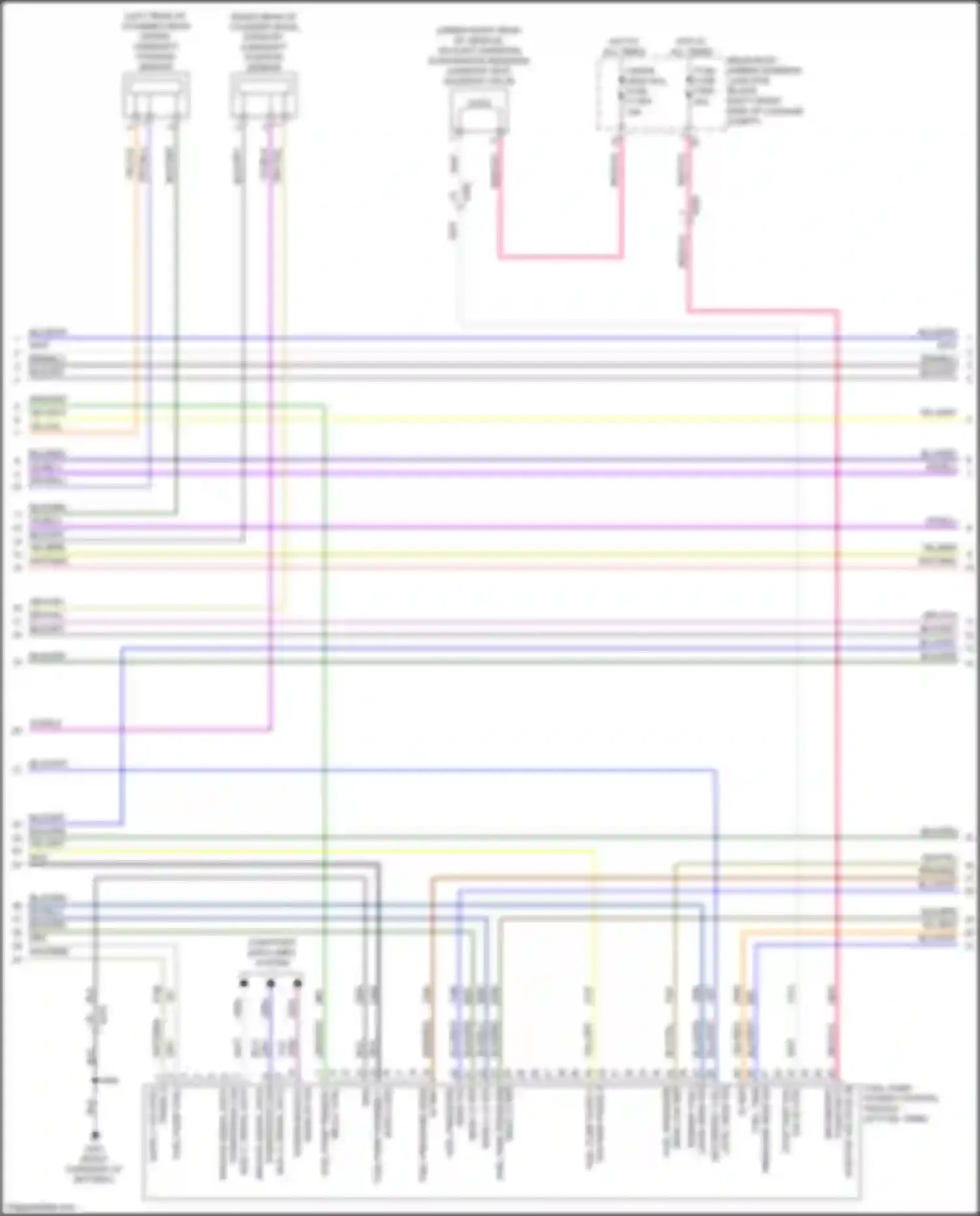 Wiring diagram power module for Cadillac CT4-V I (2019-2024)