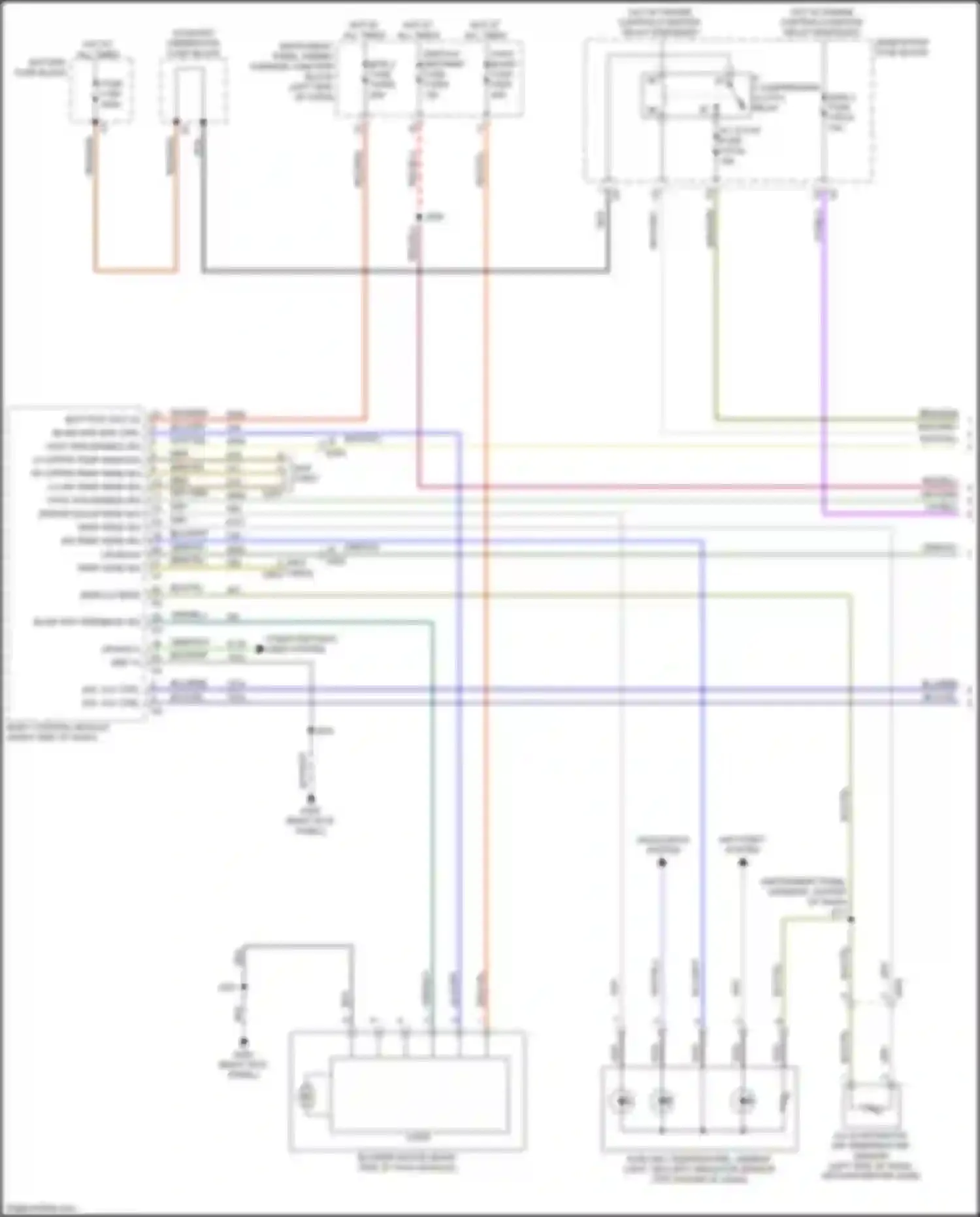 Wiring diagram underhood fuse block for Cadillac CT4-V I (2019-2024)