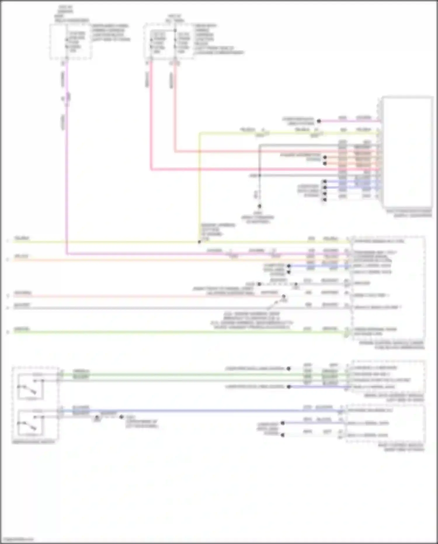 Wiring diagram ign mode sw sig 2 for Cadillac CT4-V I (2019-2024)