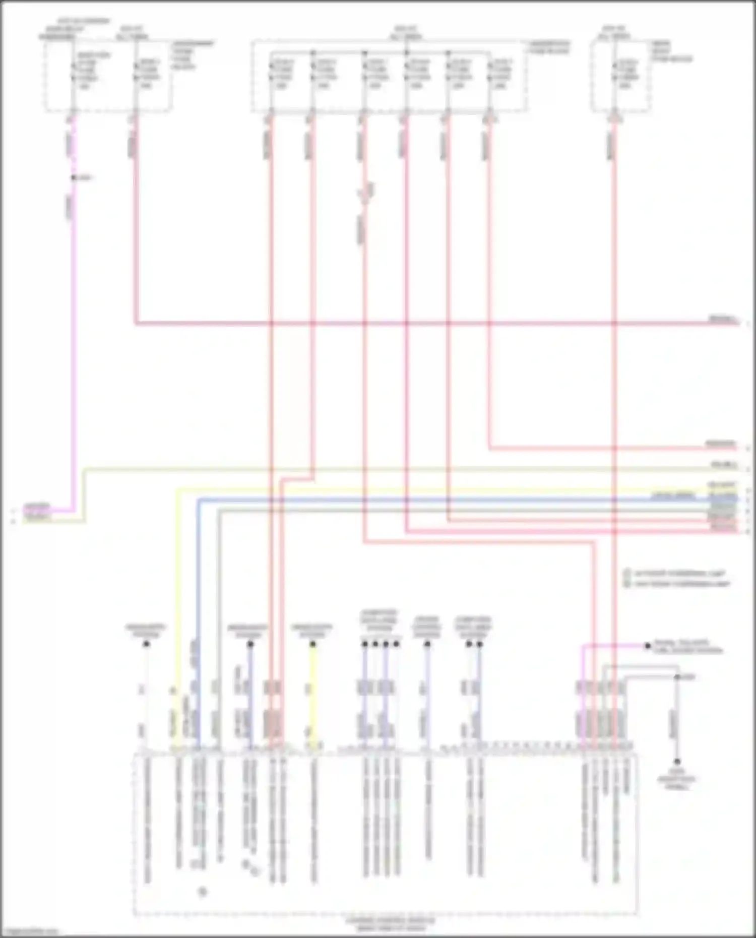 Wiring diagram right cornering lamp control for Cadillac CT4-V I (2019-2024)