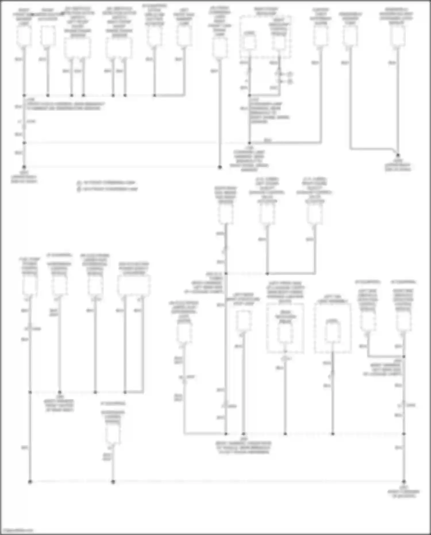 Wiring diagram right front side marker lamp for Cadillac CT4-V I (2019-2024)