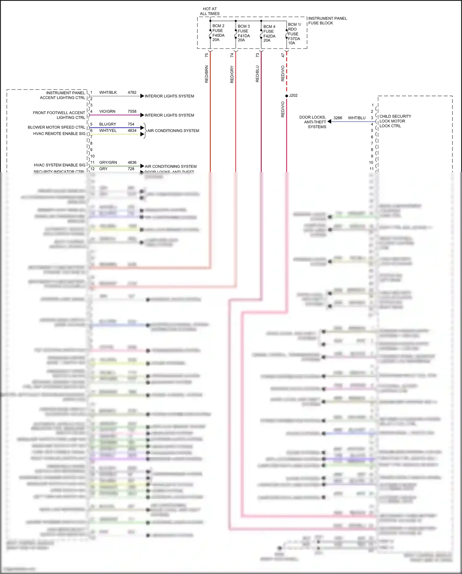 Cadillac CT4-V I (2019-2024) ignition mode switch mode voltage wiring diagram  (1 of 2)