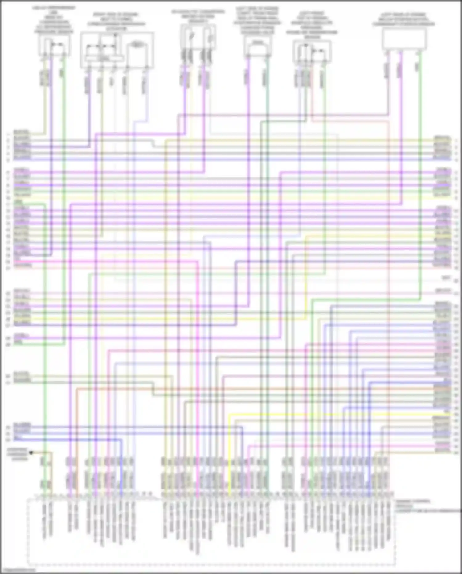 Wiring diagram manifold absolute pressure, intake air temperature sensor for Cadillac CT4-V I (2019-2024)