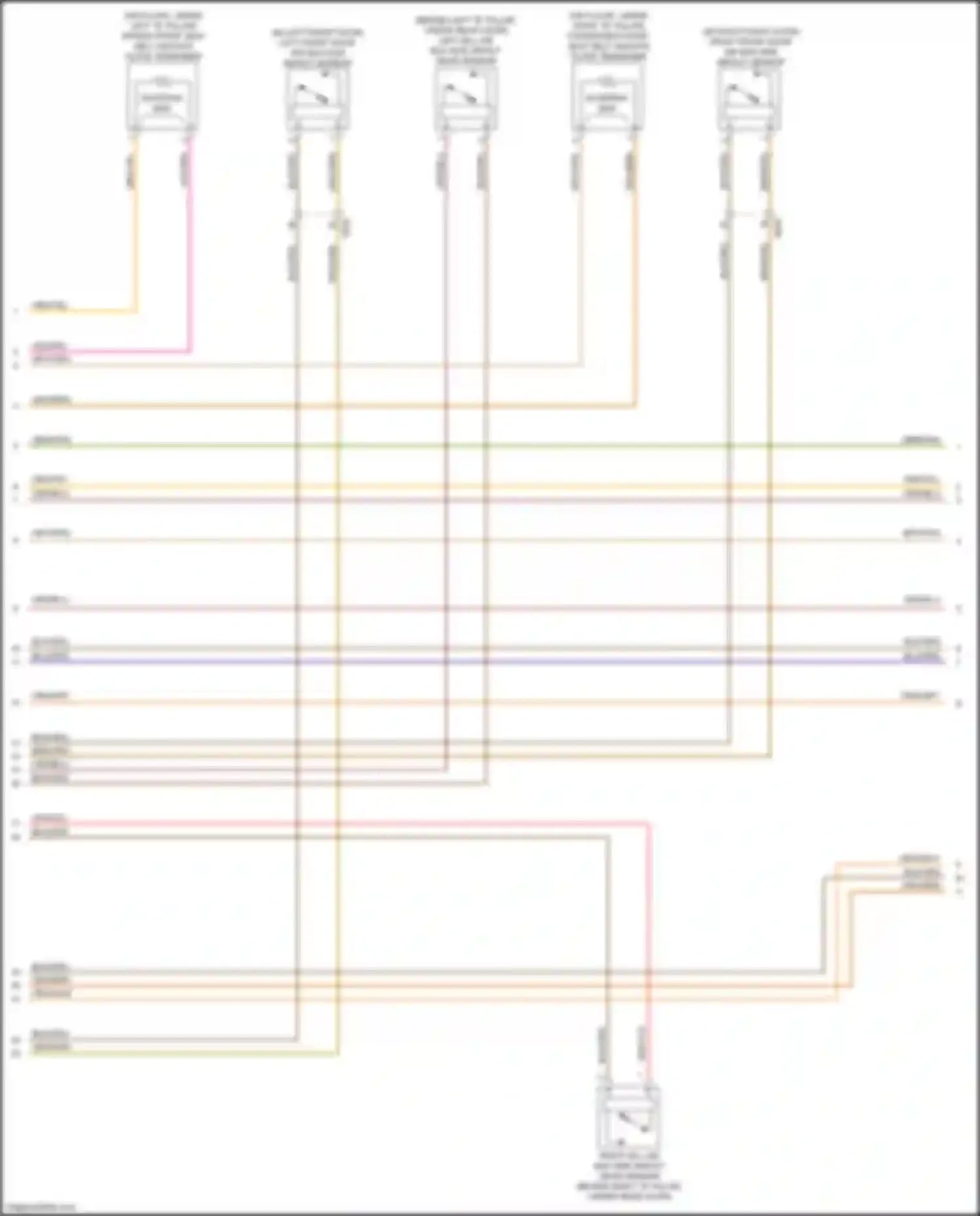 Wiring diagram shorting bar for Cadillac CT4-V I (2019-2024)