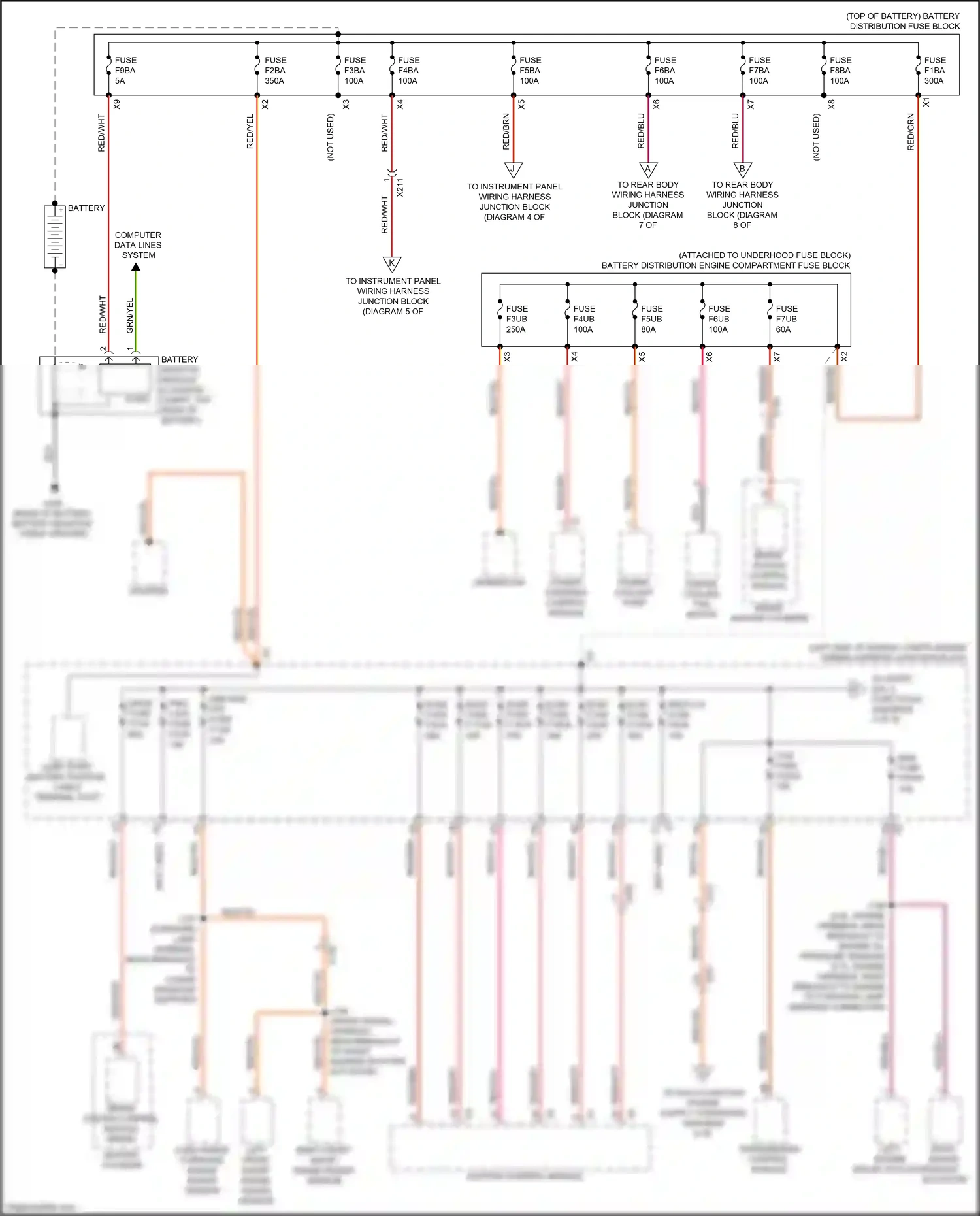 Cadillac CT4-V I (2019-2024) left front short range radar sensor wiring diagram  (4 of 4)
