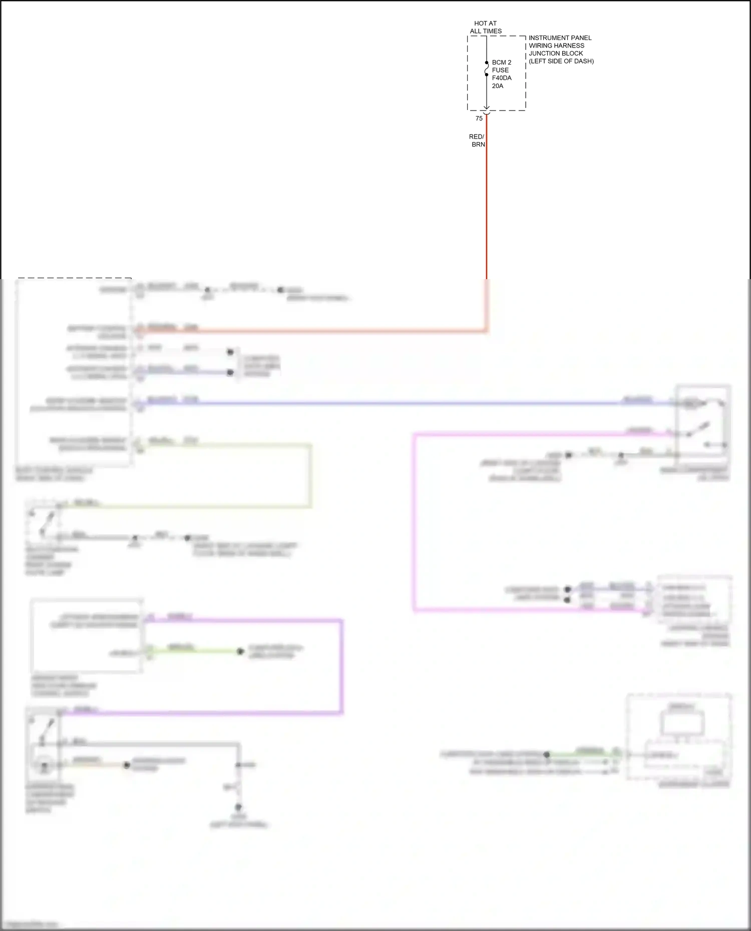 Cadillac CT4-V I (2019-2024) lighting control module wiring diagram  (9 of 10)
