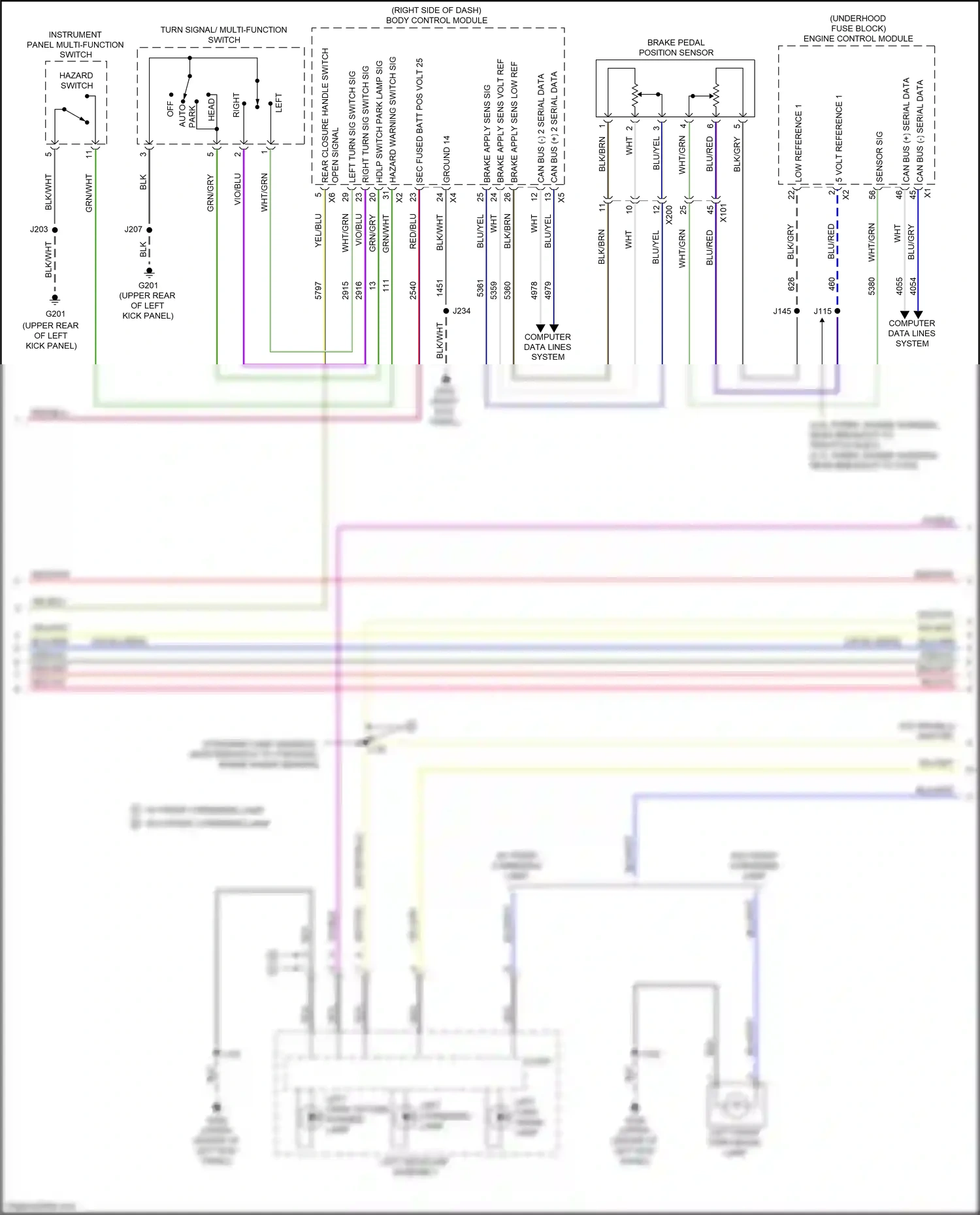 Cadillac CT4-V I (2019-2024) low reference 1 wiring diagram  (1 of 1)