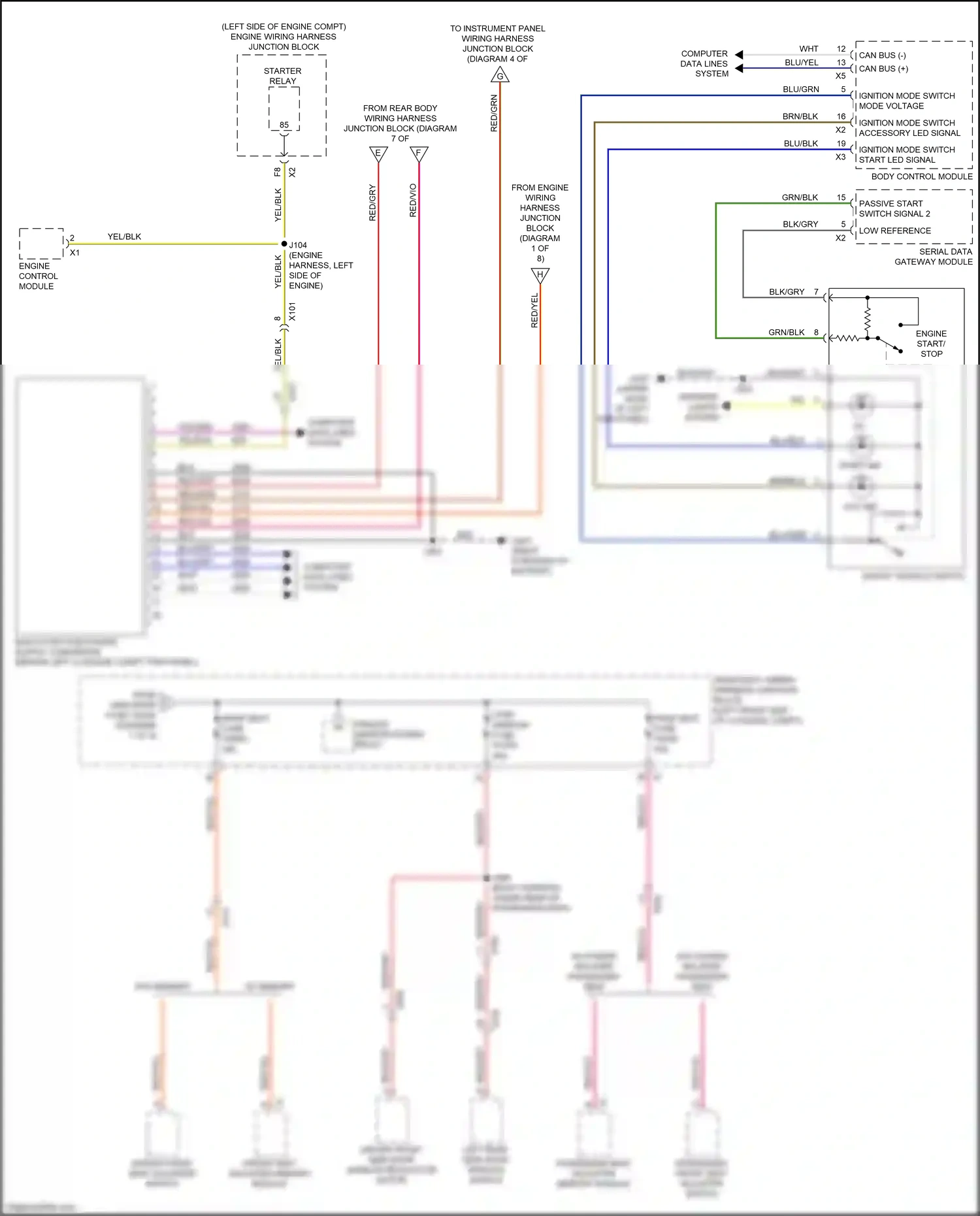 Cadillac CT4-V I (2019-2024) multi-function power supply converter wiring diagram  (3 of 4)