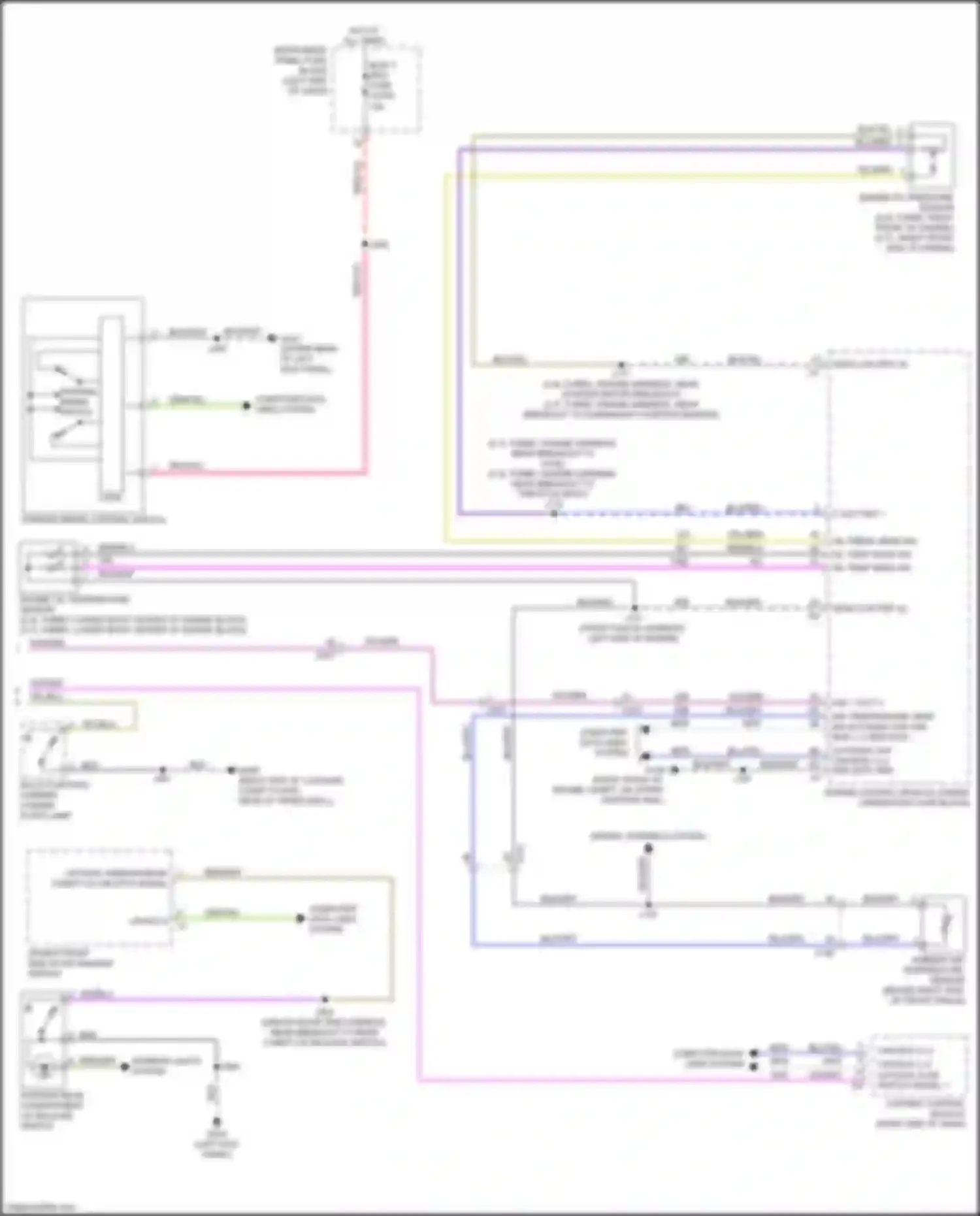 Wiring diagram oil press sens sig for Cadillac CT4-V I (2019-2024) (1 of 3)