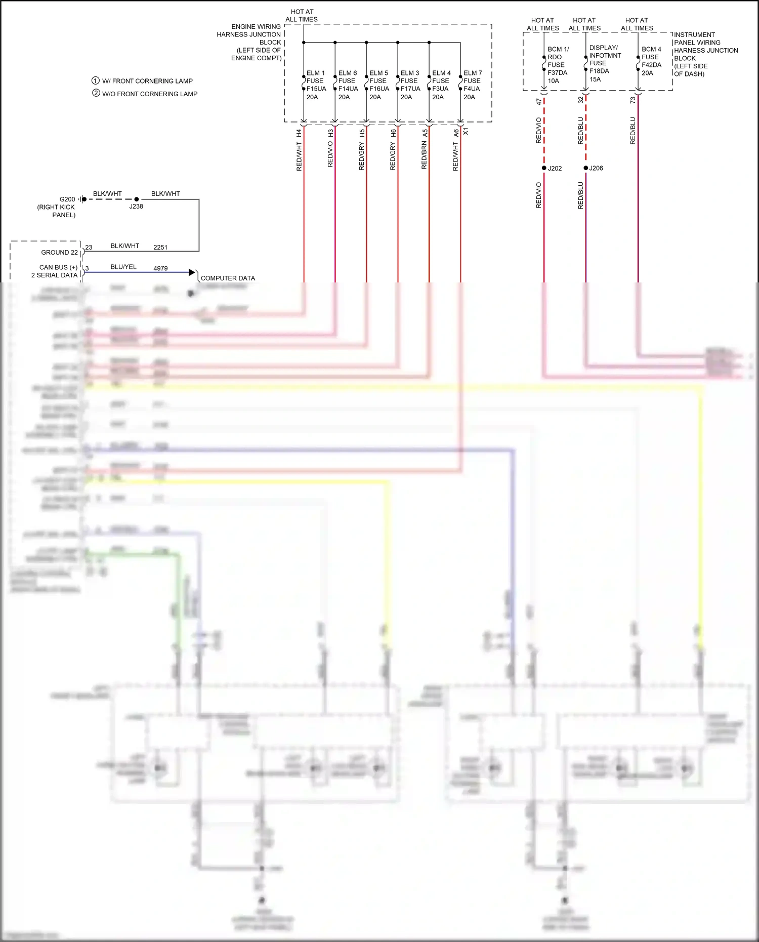 Cadillac CT4-V I (2019-2024) right headlamp control module wiring diagram  (2 of 2)