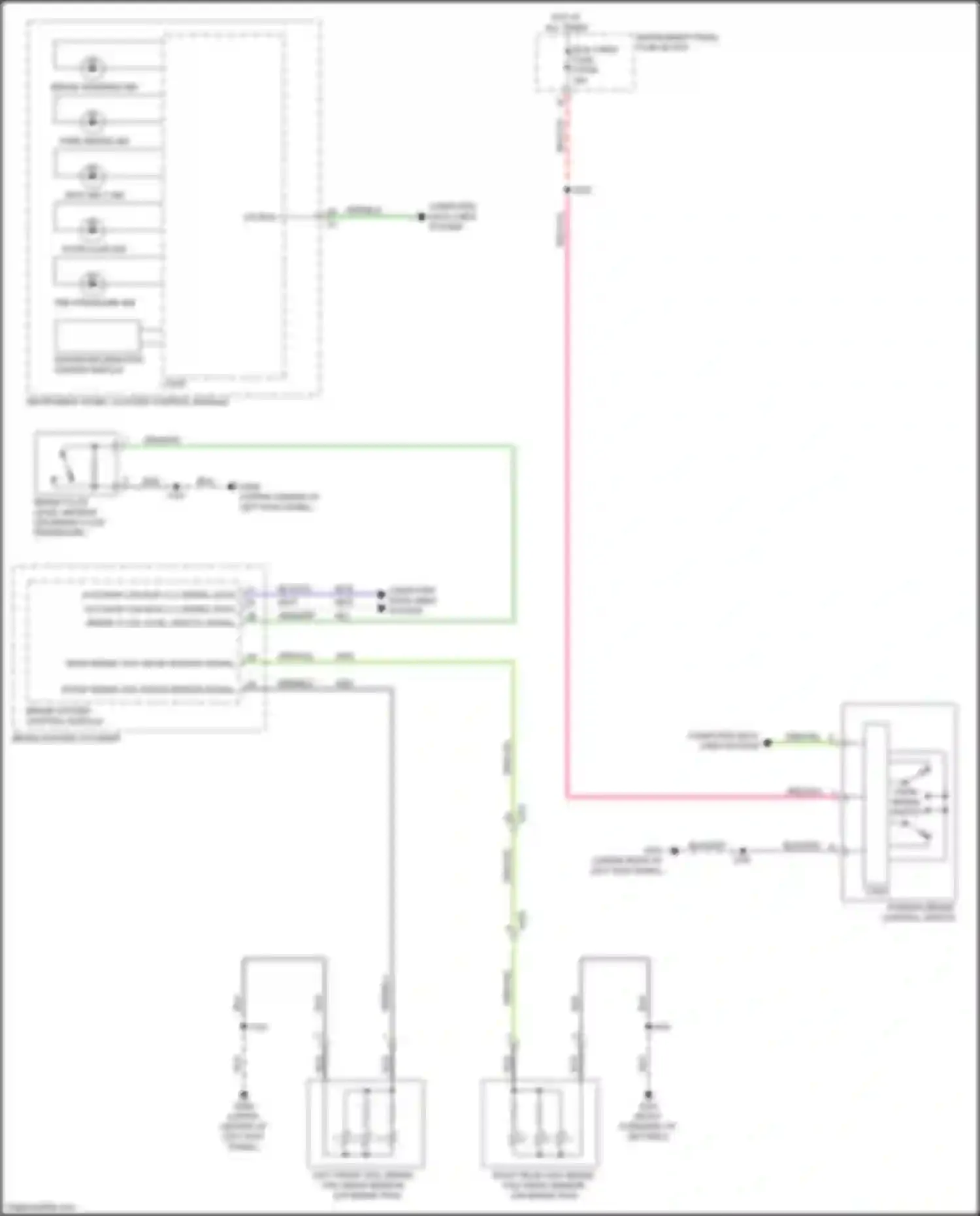 Wiring diagram seat belt ind for Cadillac CT4-V I (2019-2024) (3 of 3)