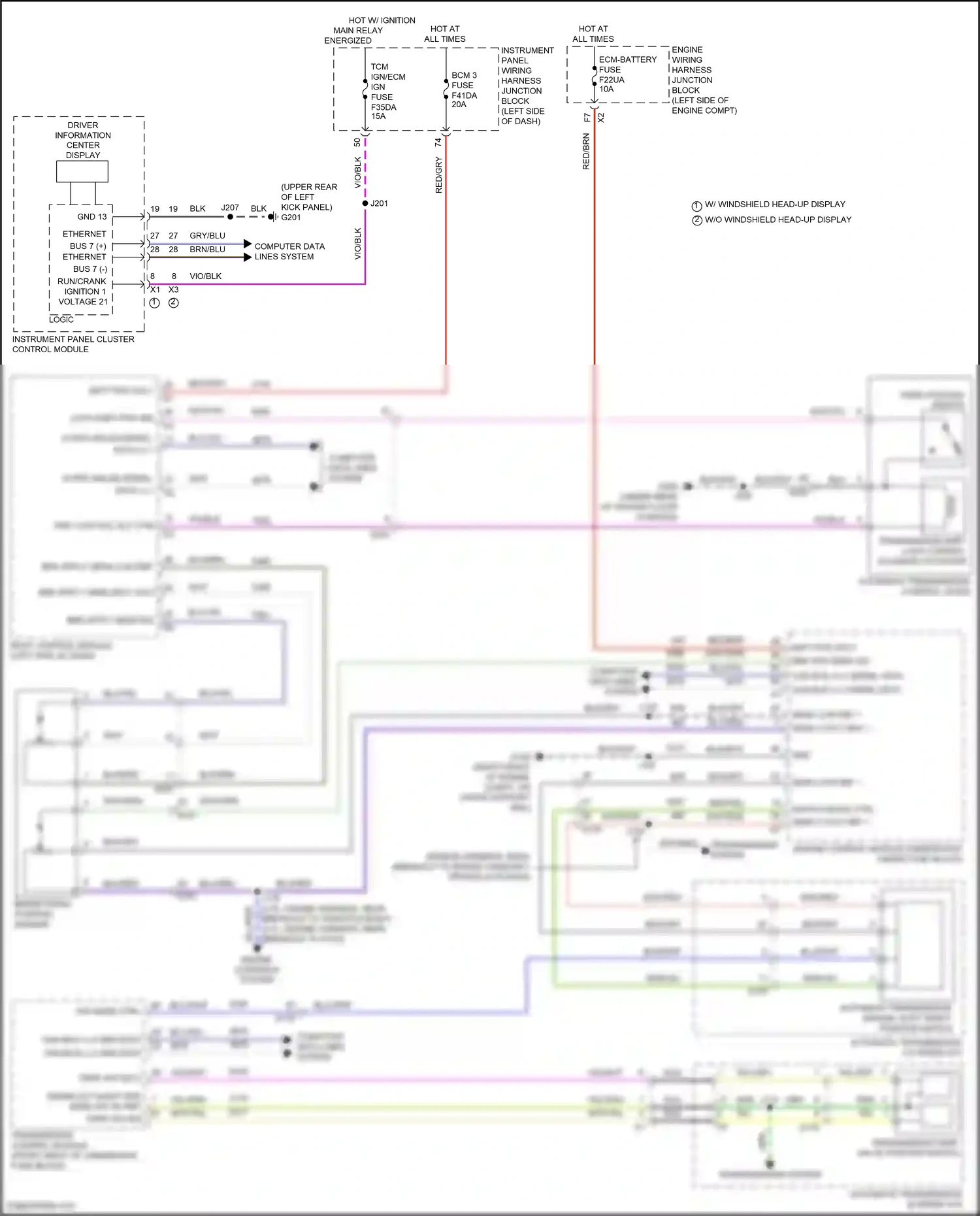 Cadillac CT4-V I (2019-2024) switch mode ctrl y wiring diagram  (1 of 1)