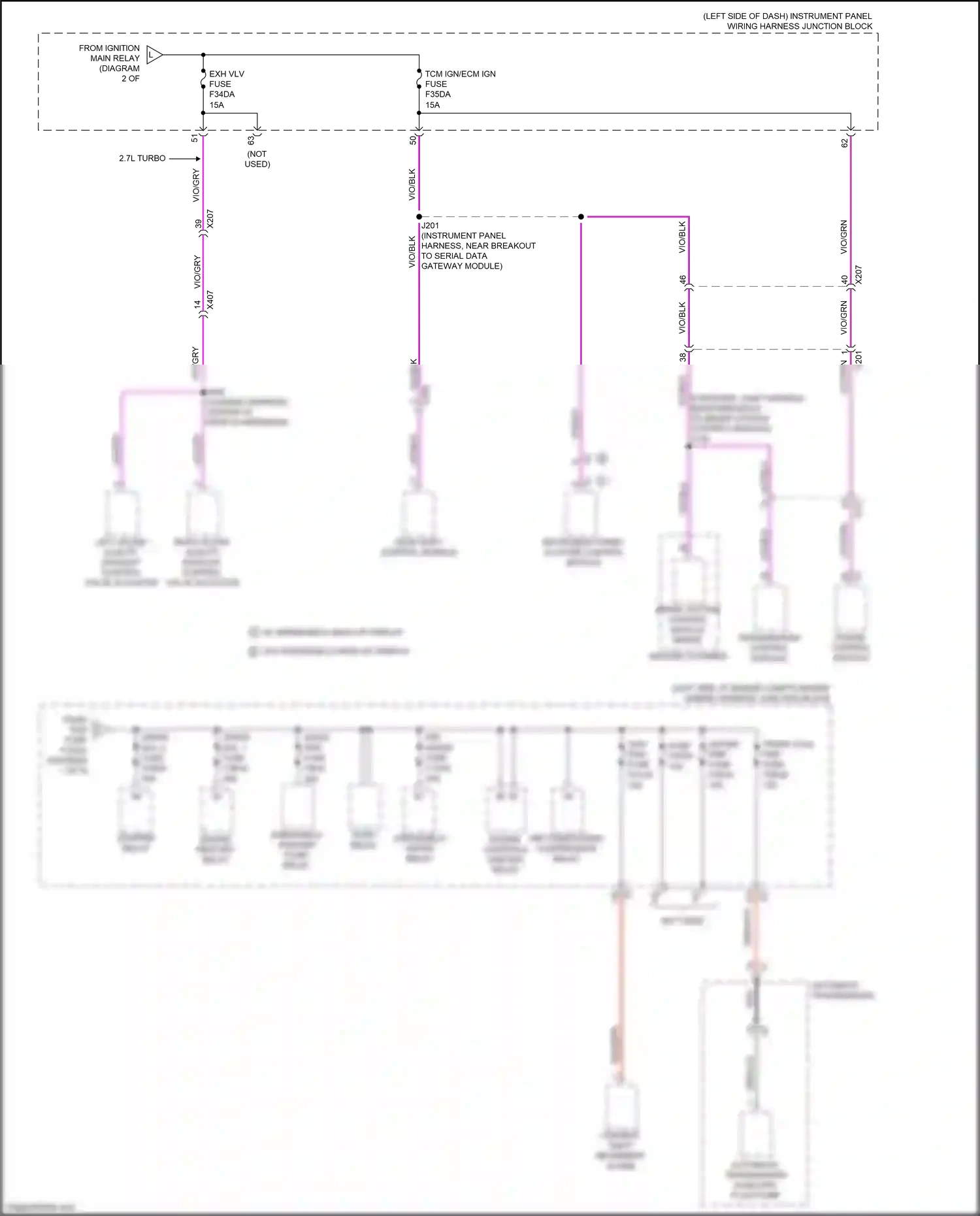 Cadillac CT4-V I (2019-2024) transmission control module wiring diagram  (5 of 8)