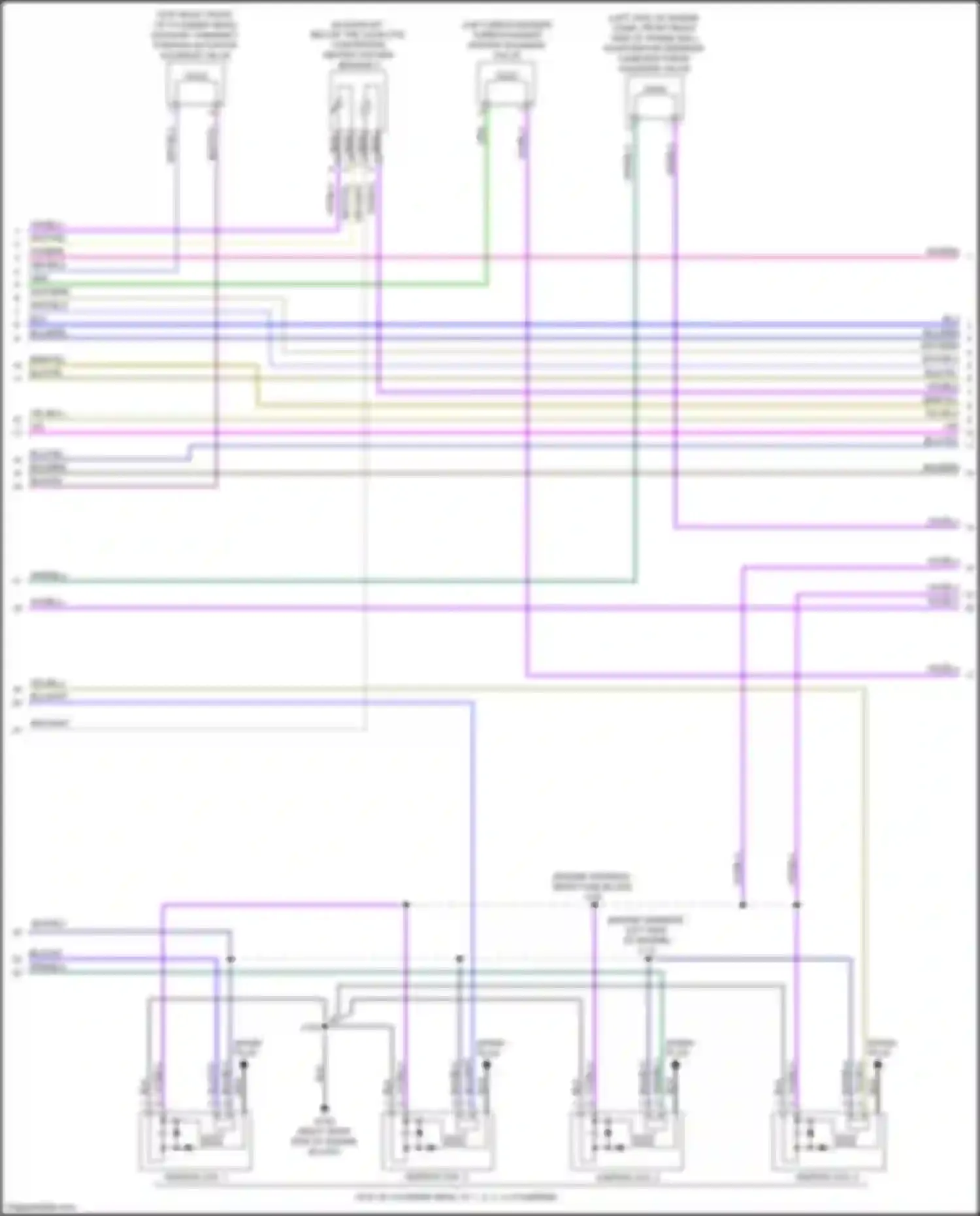 Wiring diagram turbocharger bypass solenoid valve for Cadillac CT4-V I (2019-2024) (1 of 2)
