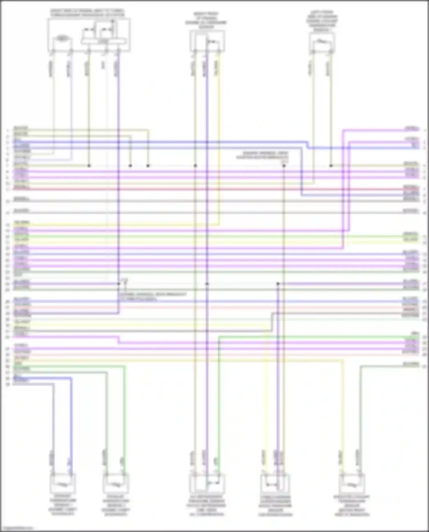 Wiring diagram turbocharger/ supercharger boost pressure sensor for Cadillac CT4-V I (2019-2024) (1 of 2)