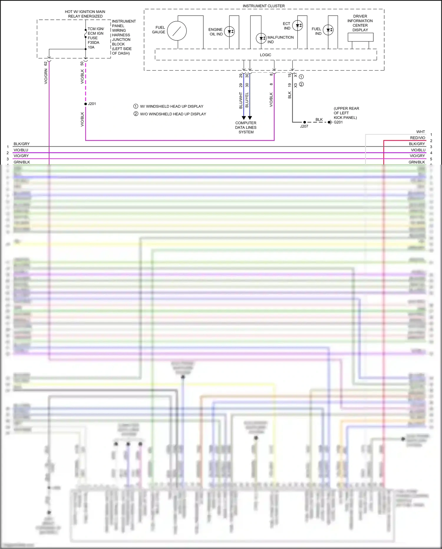 Cadillac CT4-V I (2019-2024) voltage phase 2 wiring diagram  (1 of 2)