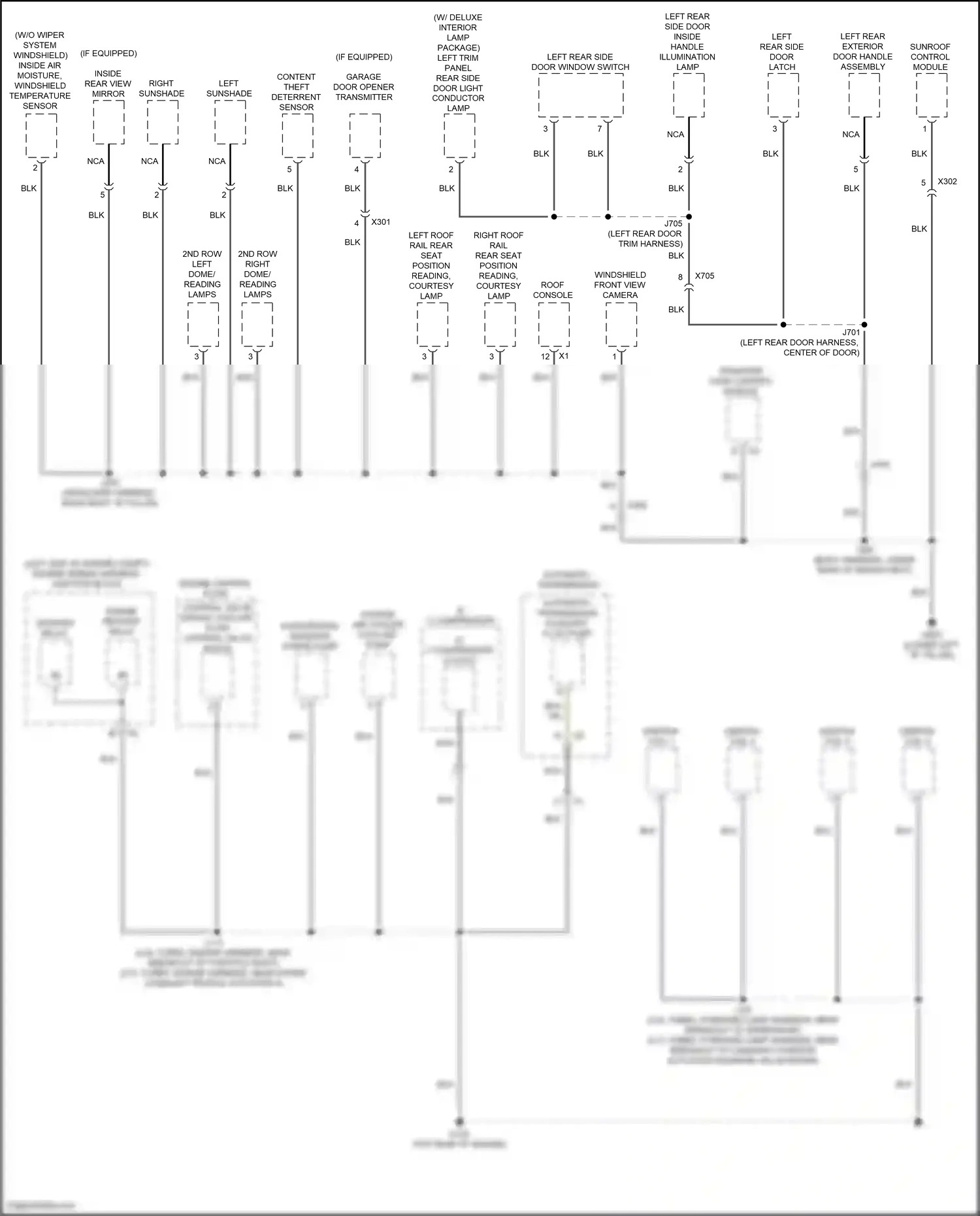 Cadillac CT4-V I (2019-2024) windshield front view camera wiring diagram  (2 of 4)