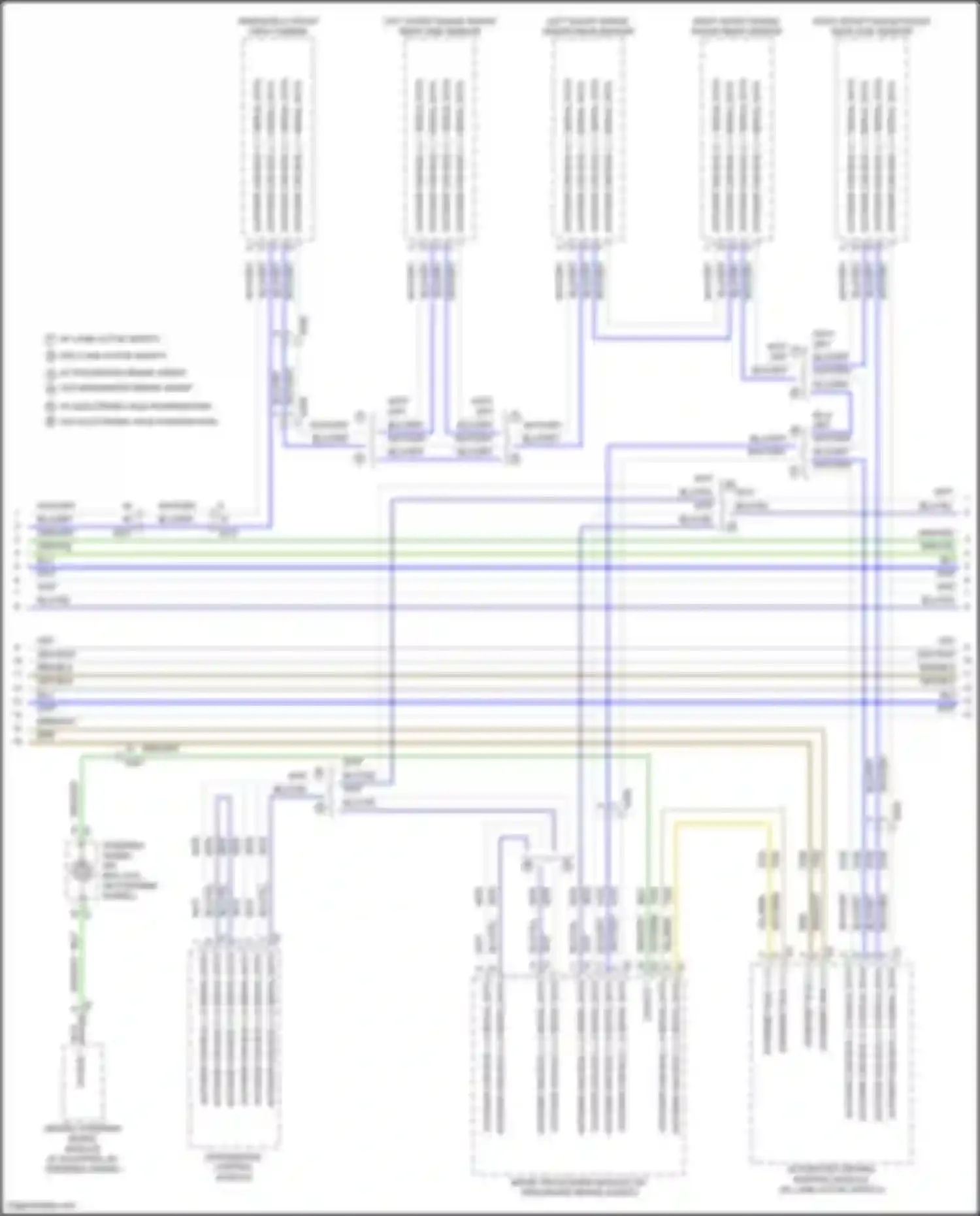 Wiring diagram w/o electronic axle positraction for Cadillac CT4-V I (2019-2024) (1 of 1)