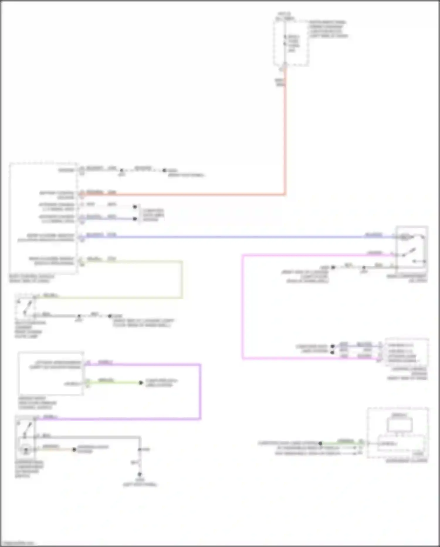 Car Wiring Diagrams for CT4 Cadillac I (2019-2024): Trunk release circuit