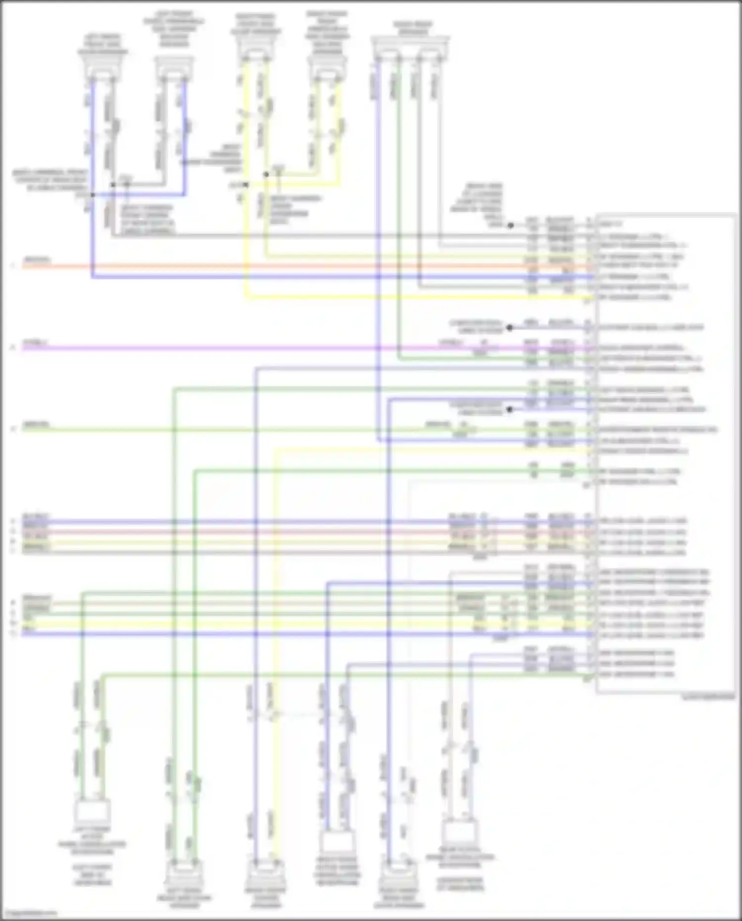 Wiring diagram anc microphone 1 sig for Cadillac CT4 I (2019-2024) (1 of 2)