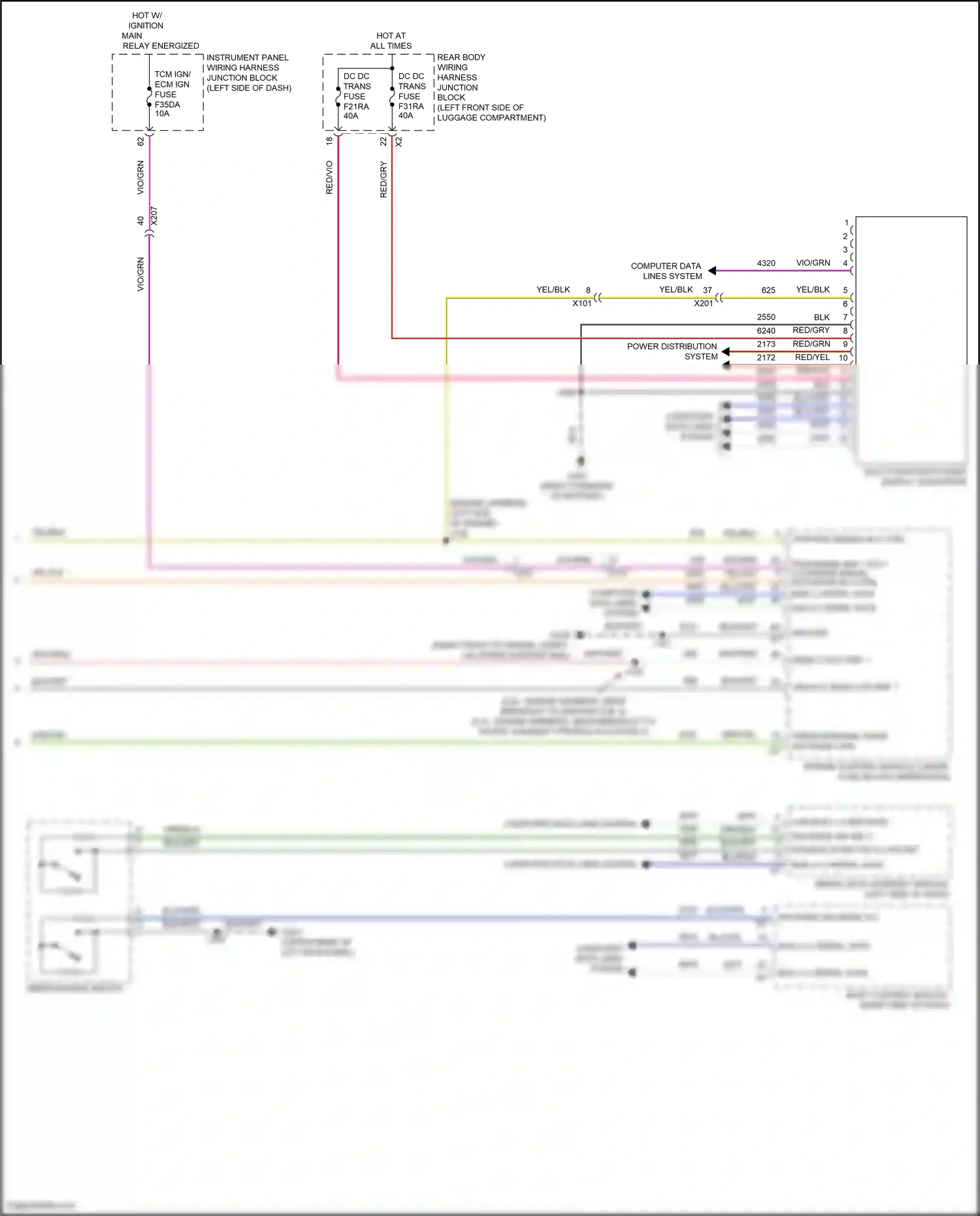 Cadillac CT4 I (2019-2024) computer data lines system wiring diagram  (38 of 118)