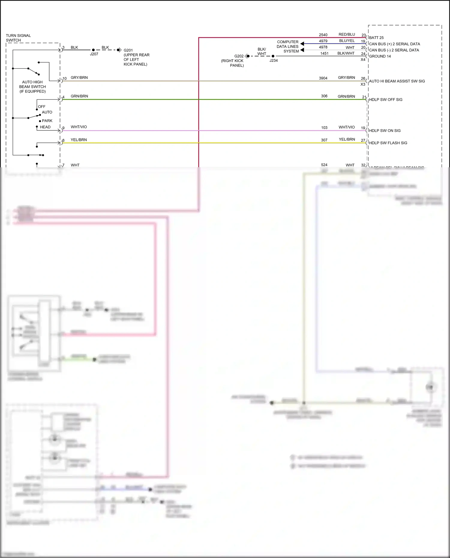 Cadillac CT4 I (2019-2024) computer data lines system wiring diagram  (65 of 118)