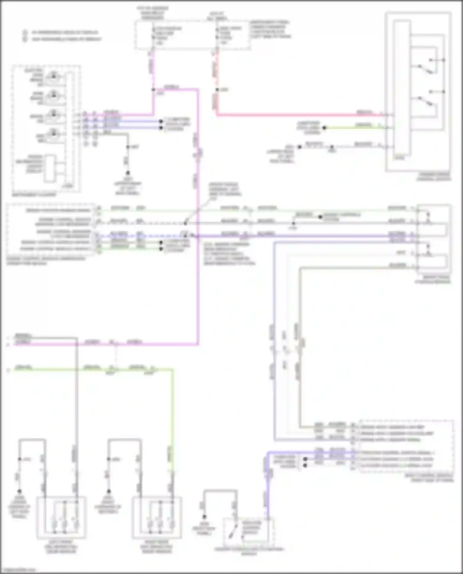 Wiring diagram hot w/ ignition main relay energized for Cadillac CT4 I (2019-2024) (11 of 21)
