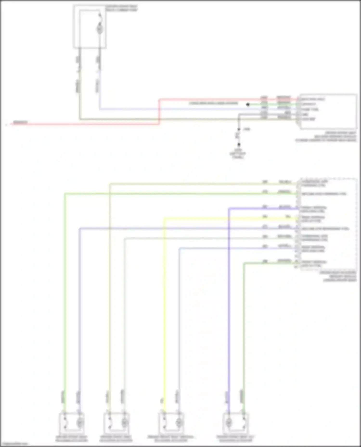 Wiring diagram rear vertical mtr up ctrl for Cadillac CT4 I (2019-2024) (1 of 2)