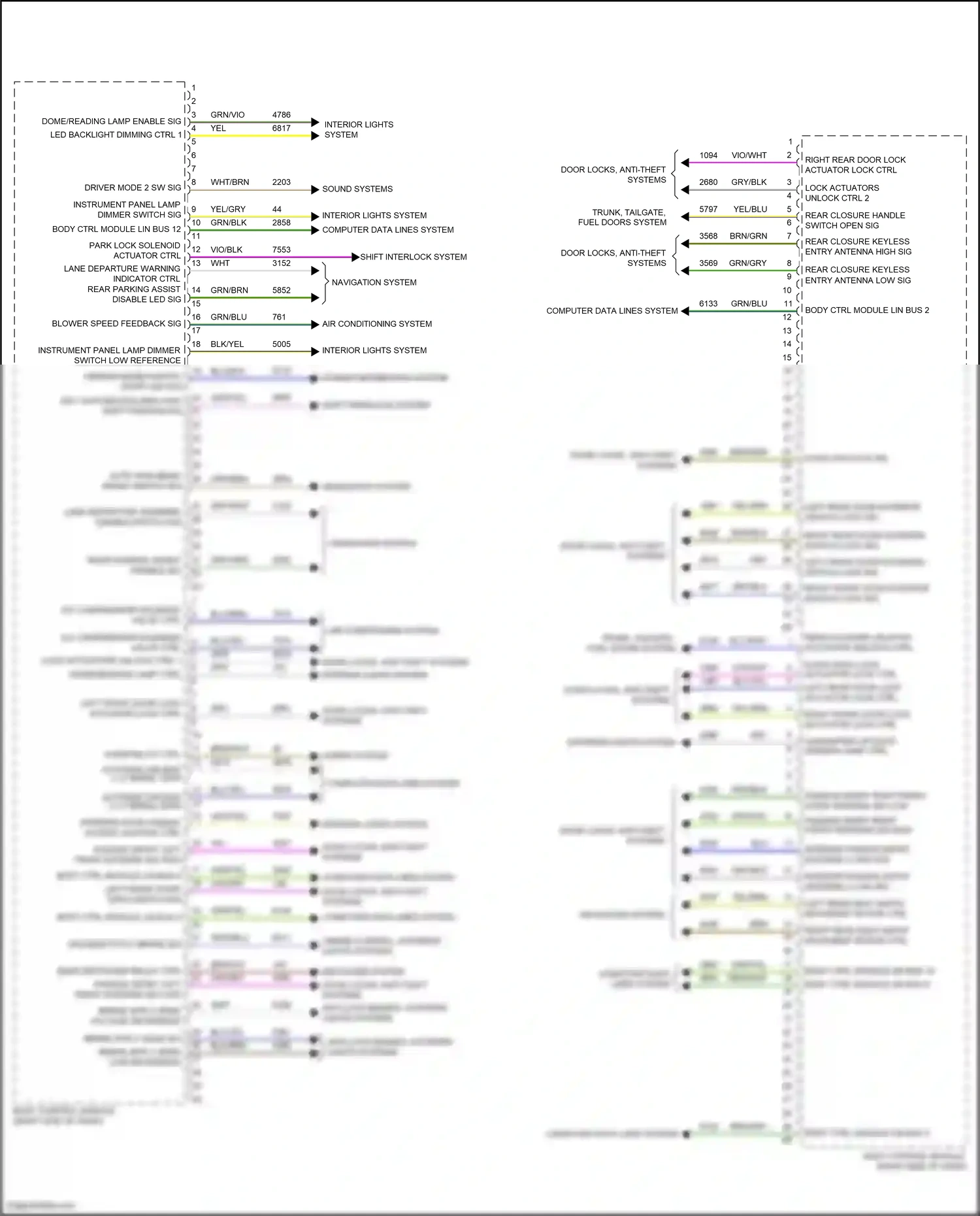 Cadillac CT4 I (2019-2024) shift interlock system wiring diagram  (1 of 1)